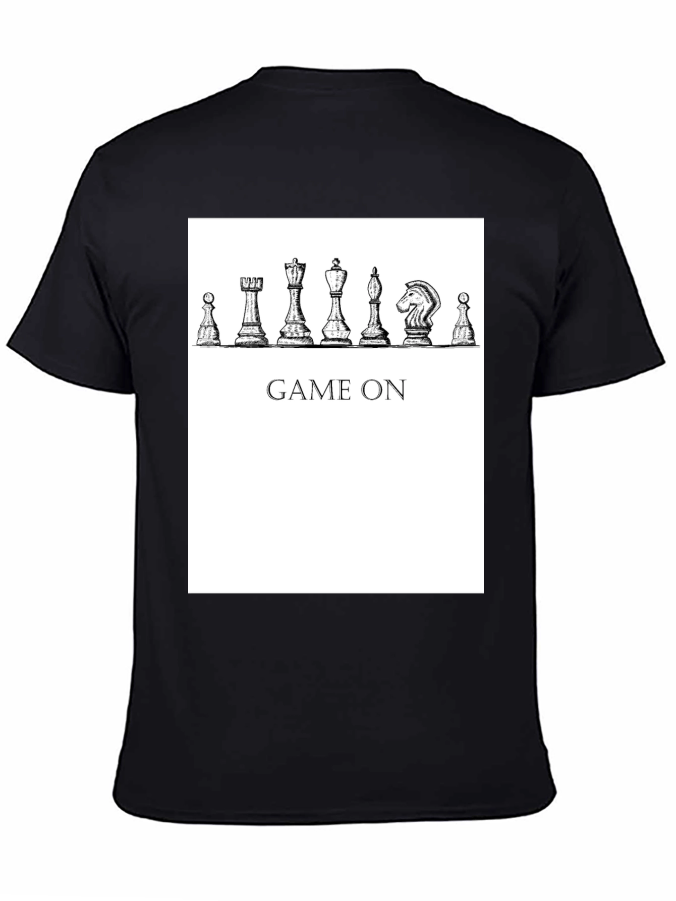 Game On Chess Piece Graphic T-Shirt