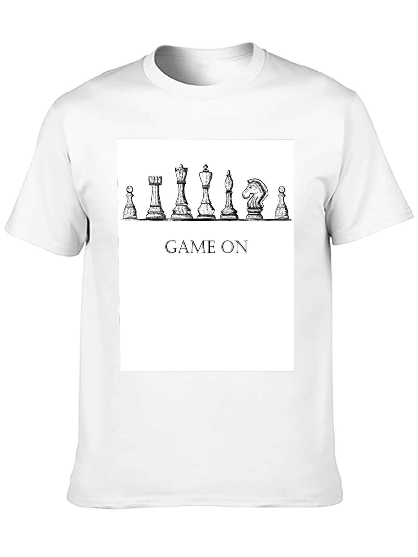 Game On Chess Piece Graphic T-Shirt