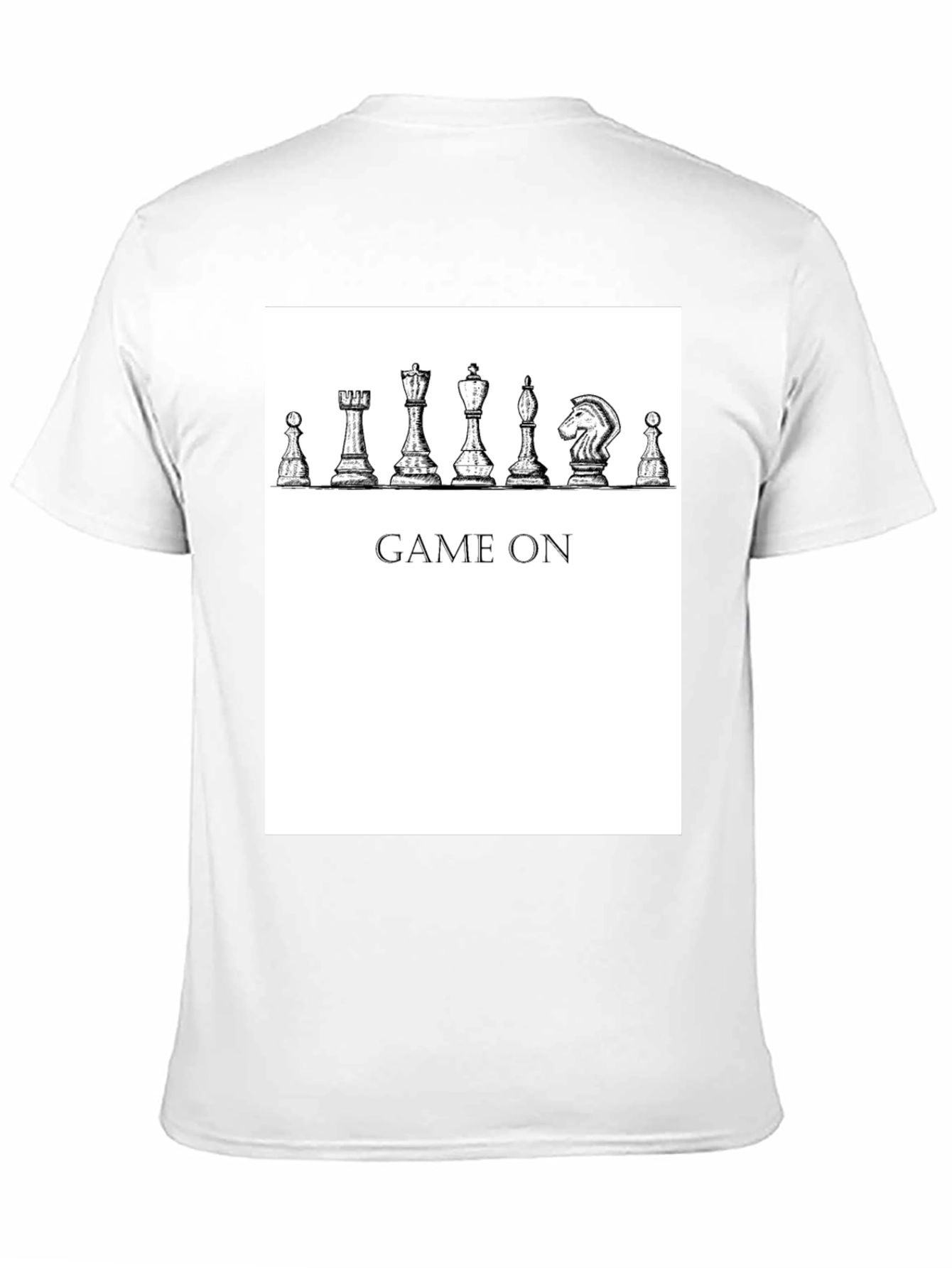 Game On Chess Piece Graphic T-Shirt