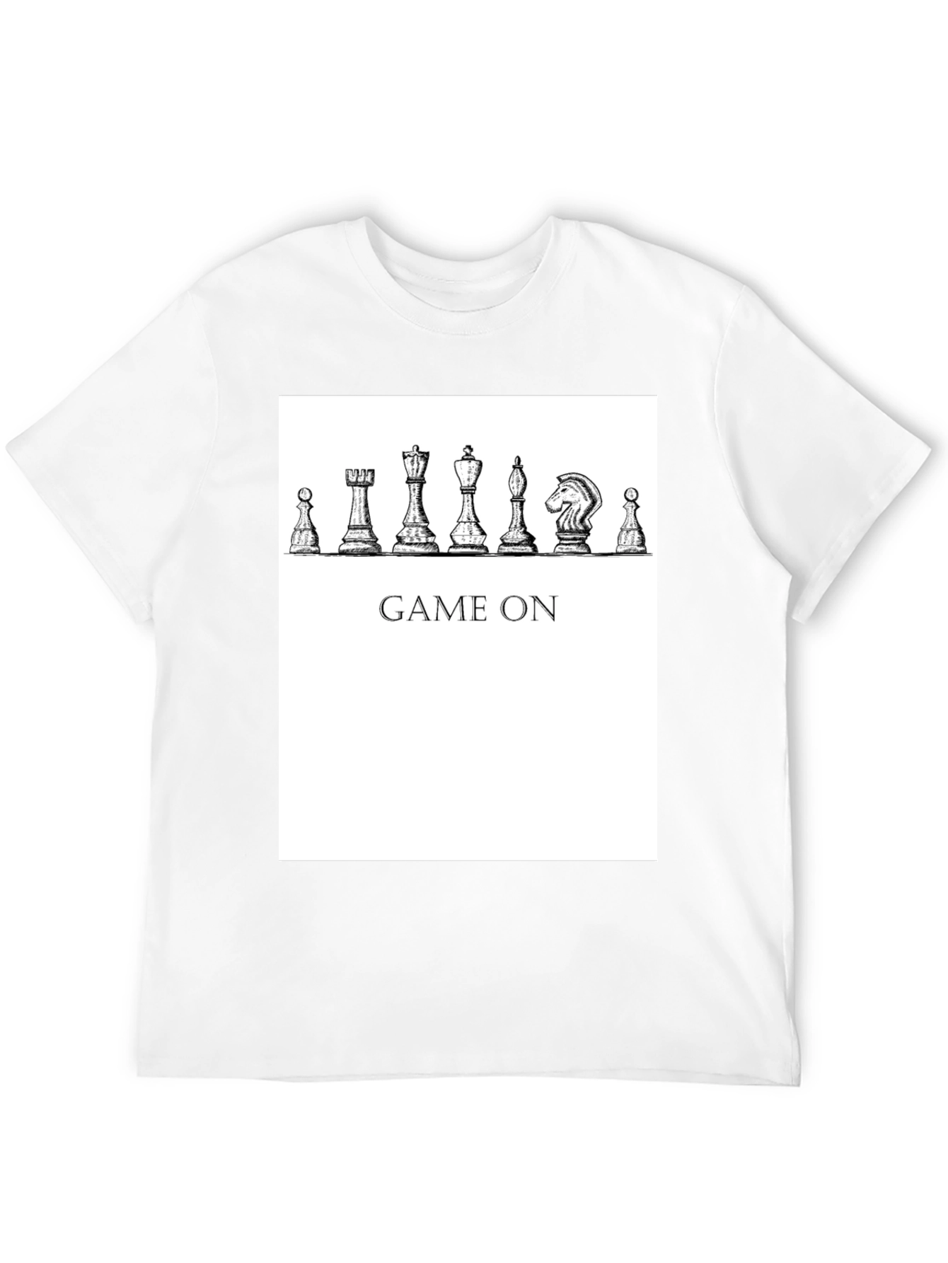 Game On Chess Piece Graphic T-Shirt