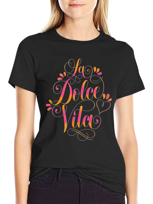 La Dolce Vita Graphic Tee - Trendy Italian Style