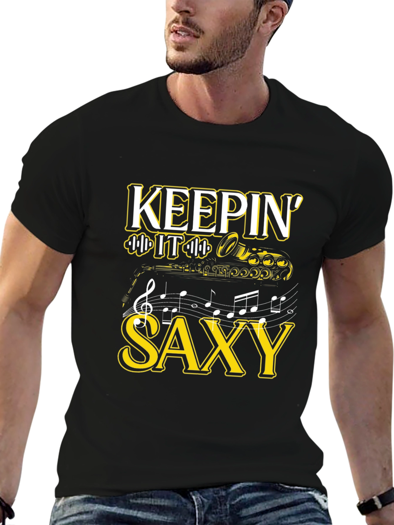 Keepin It Saxy T-Shirt - Music Lover Tee