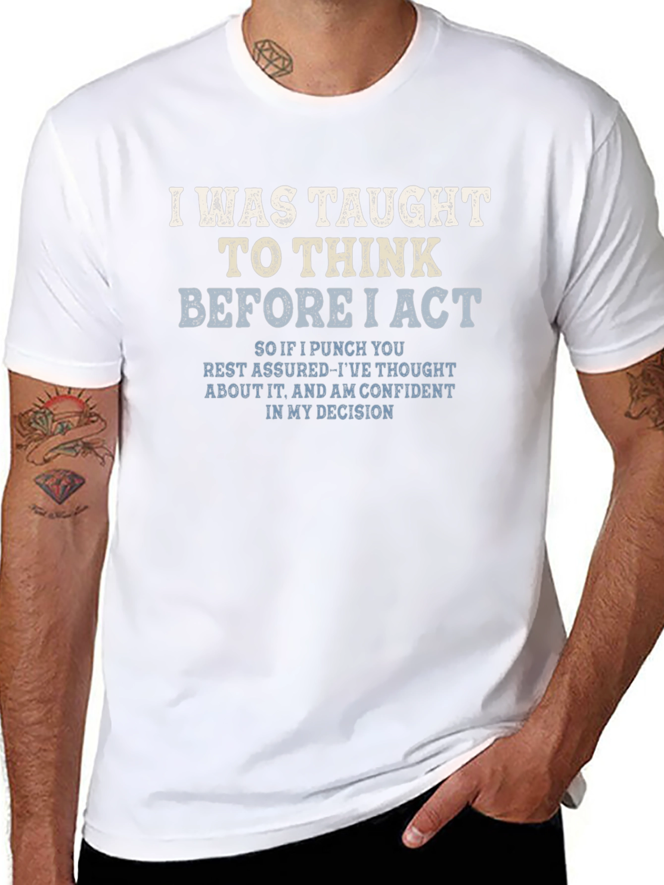 Think Before I Act Graphic Tee