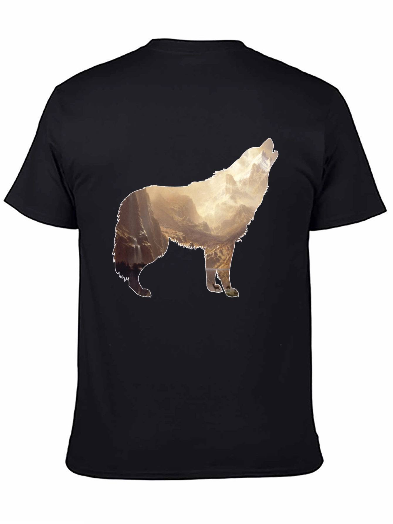 Wolf Mountain Graphic Print T-Shirt