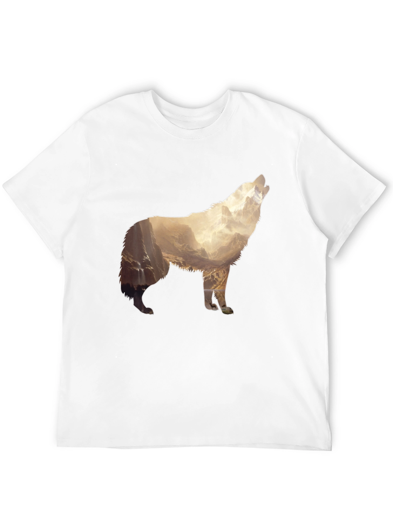 Wolf Mountain Graphic Print T-Shirt