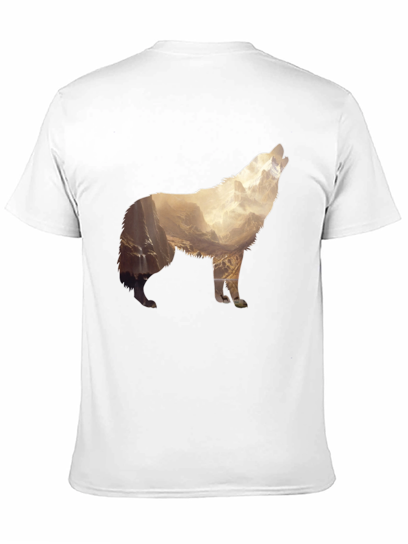 Wolf Mountain Graphic Print T-Shirt