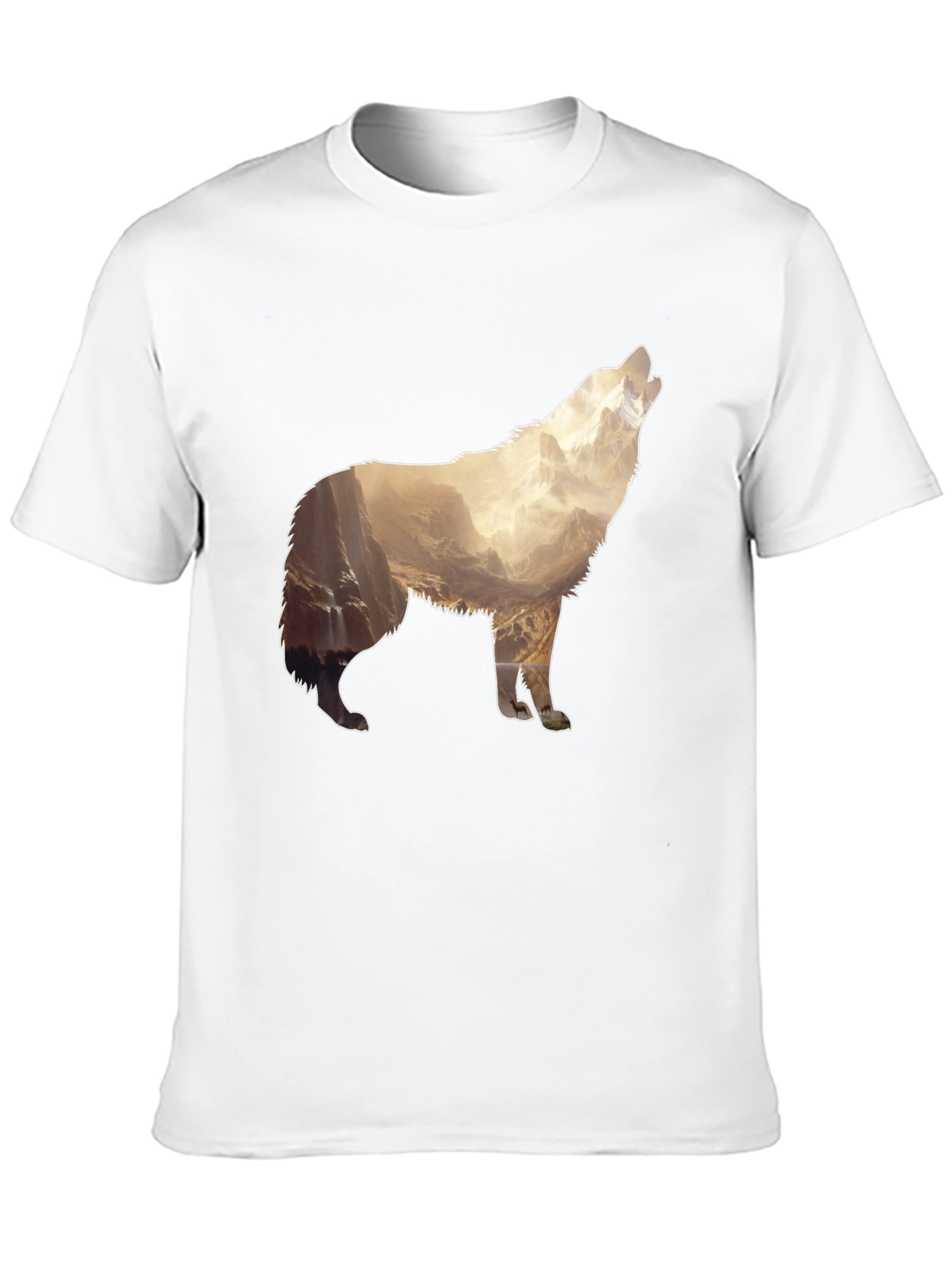 Wolf Mountain Graphic Print T-Shirt