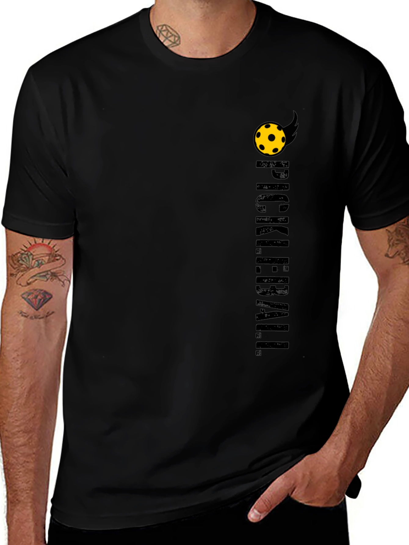 Pickleball T-Shirt - Black Tee