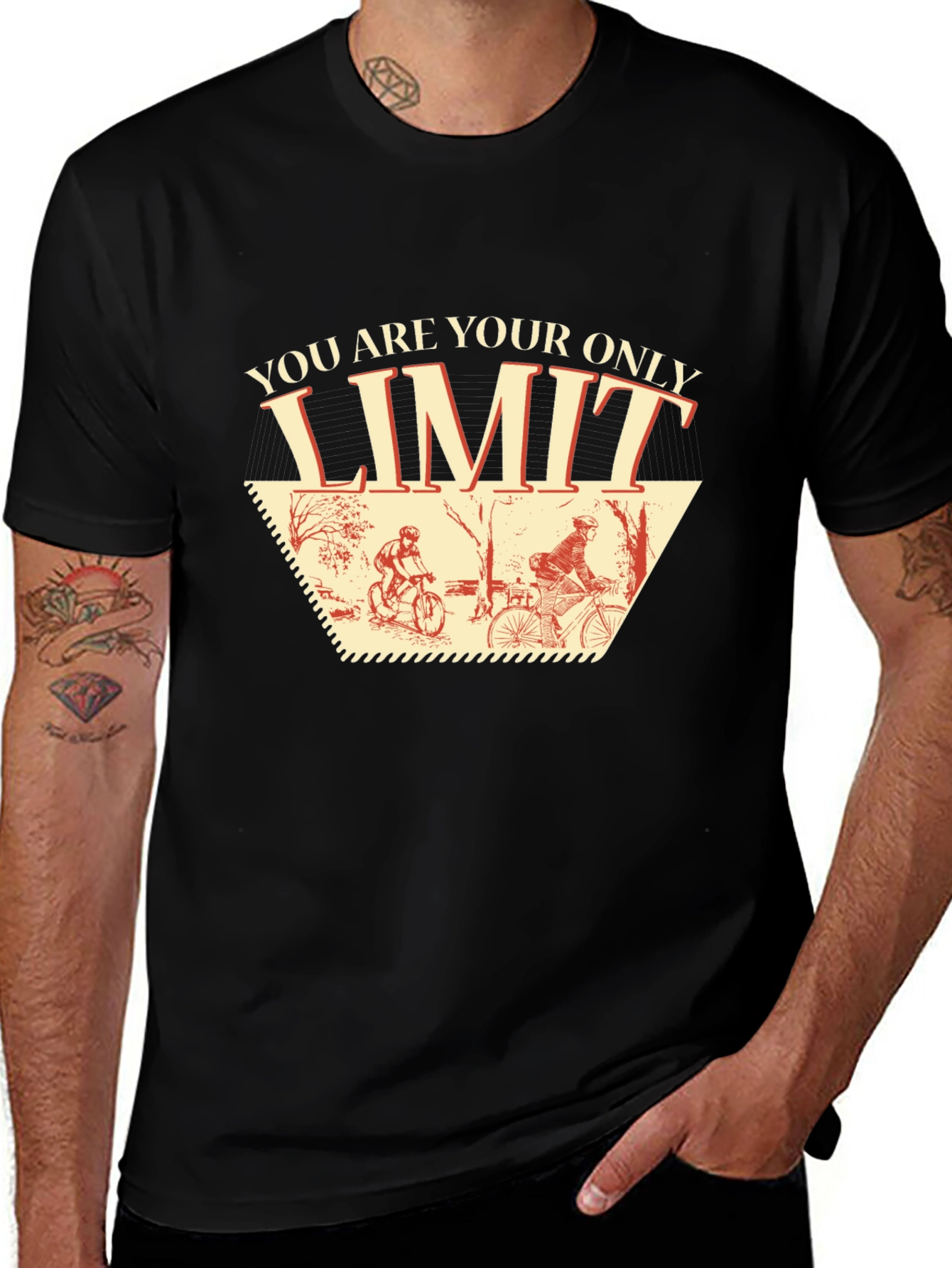 You Are Your Only Limit Cycling Graphic T-Shirt