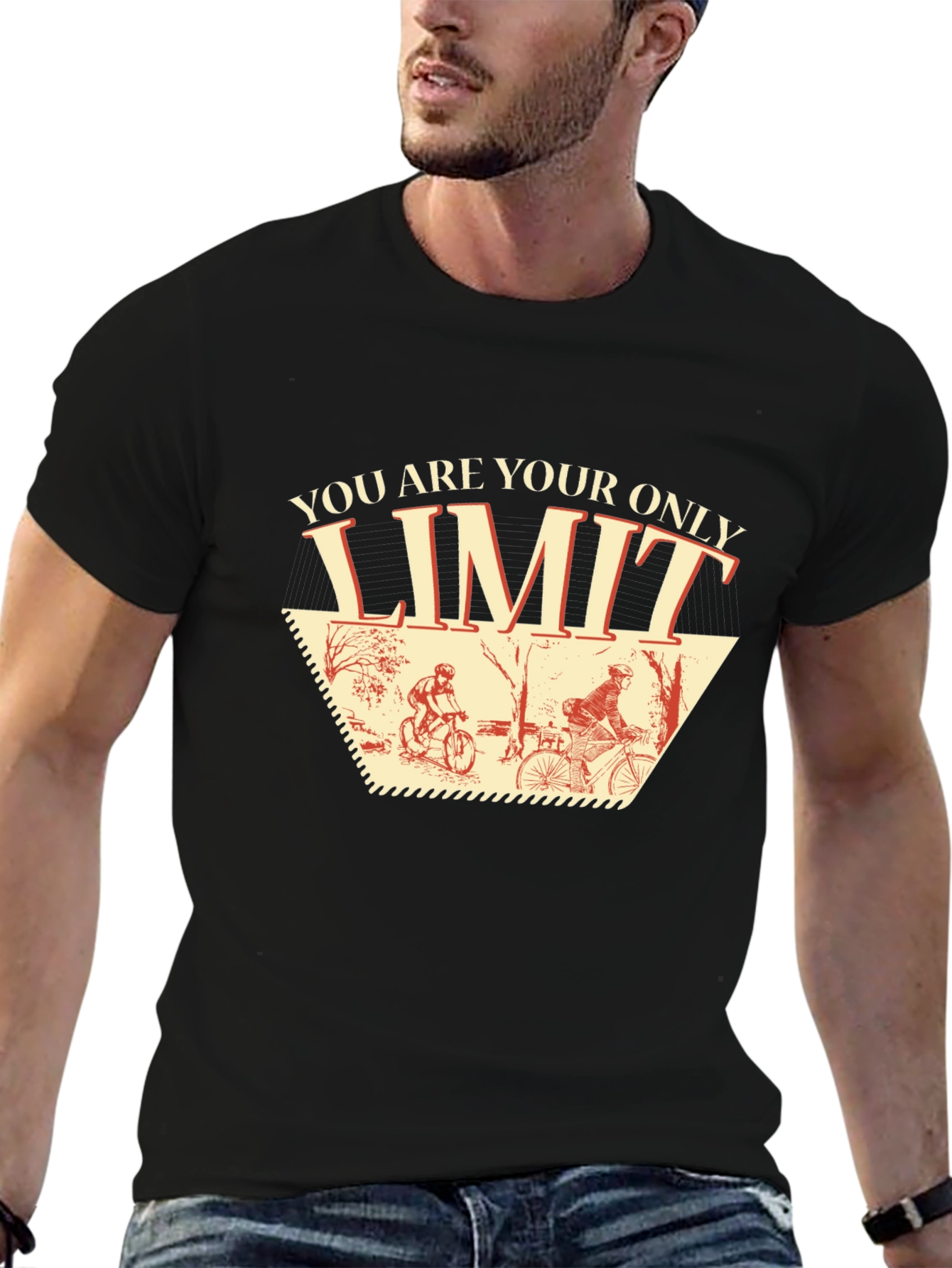 You Are Your Only Limit Cycling Graphic T-Shirt