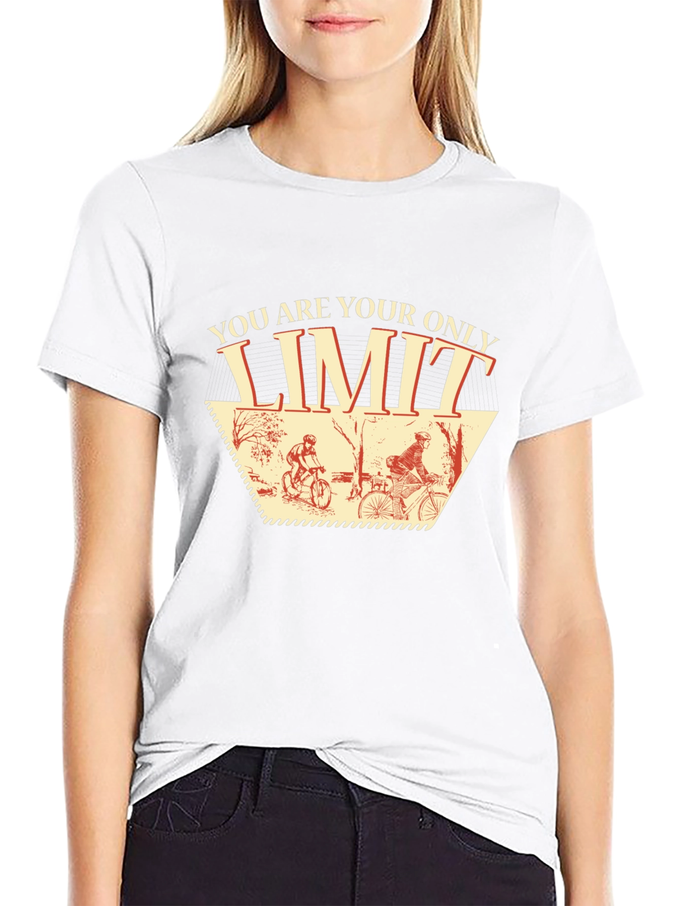 You Are Your Only Limit Cycling Graphic T-Shirt