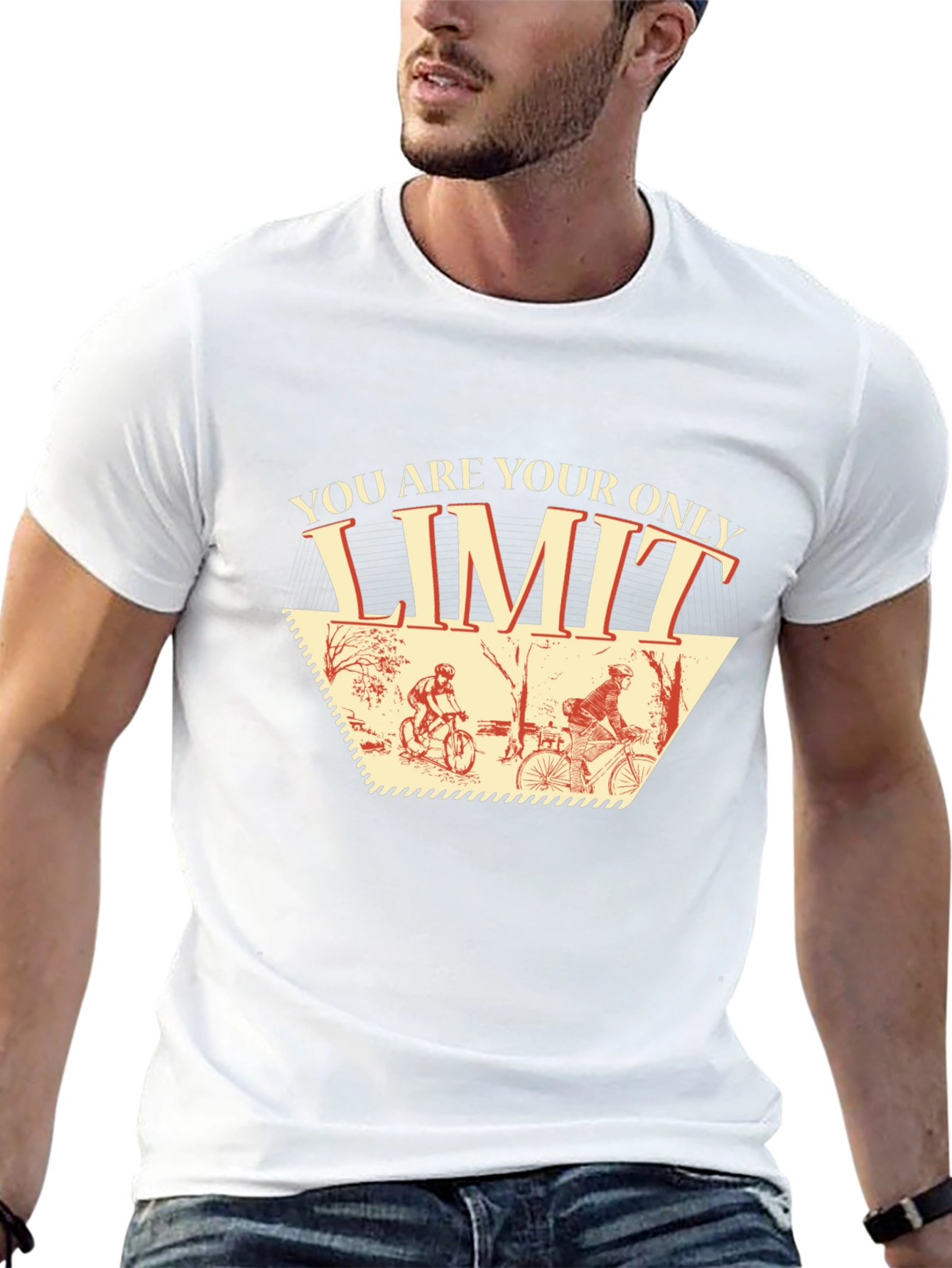 You Are Your Only Limit Cycling Graphic T-Shirt