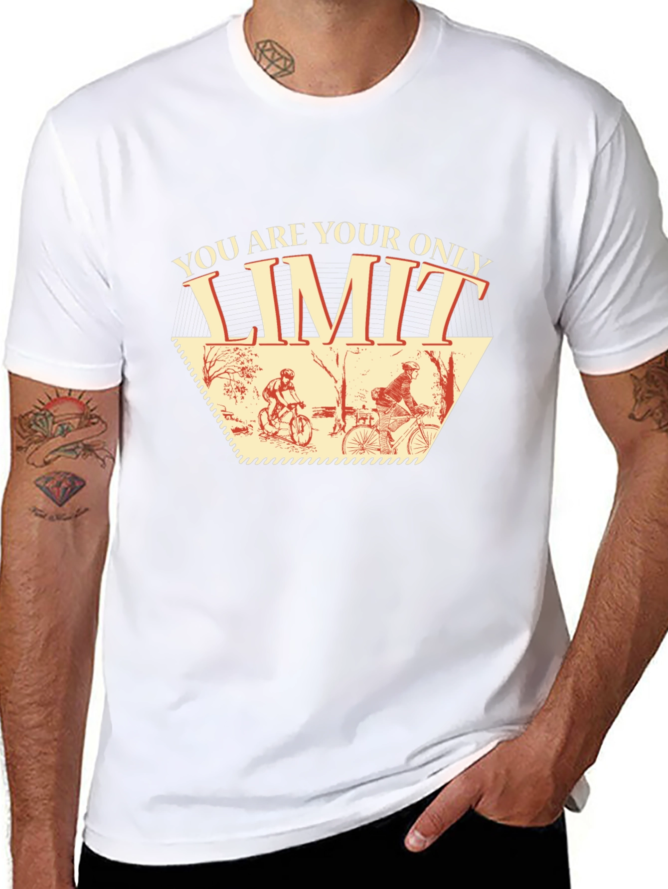You Are Your Only Limit Cycling Graphic T-Shirt