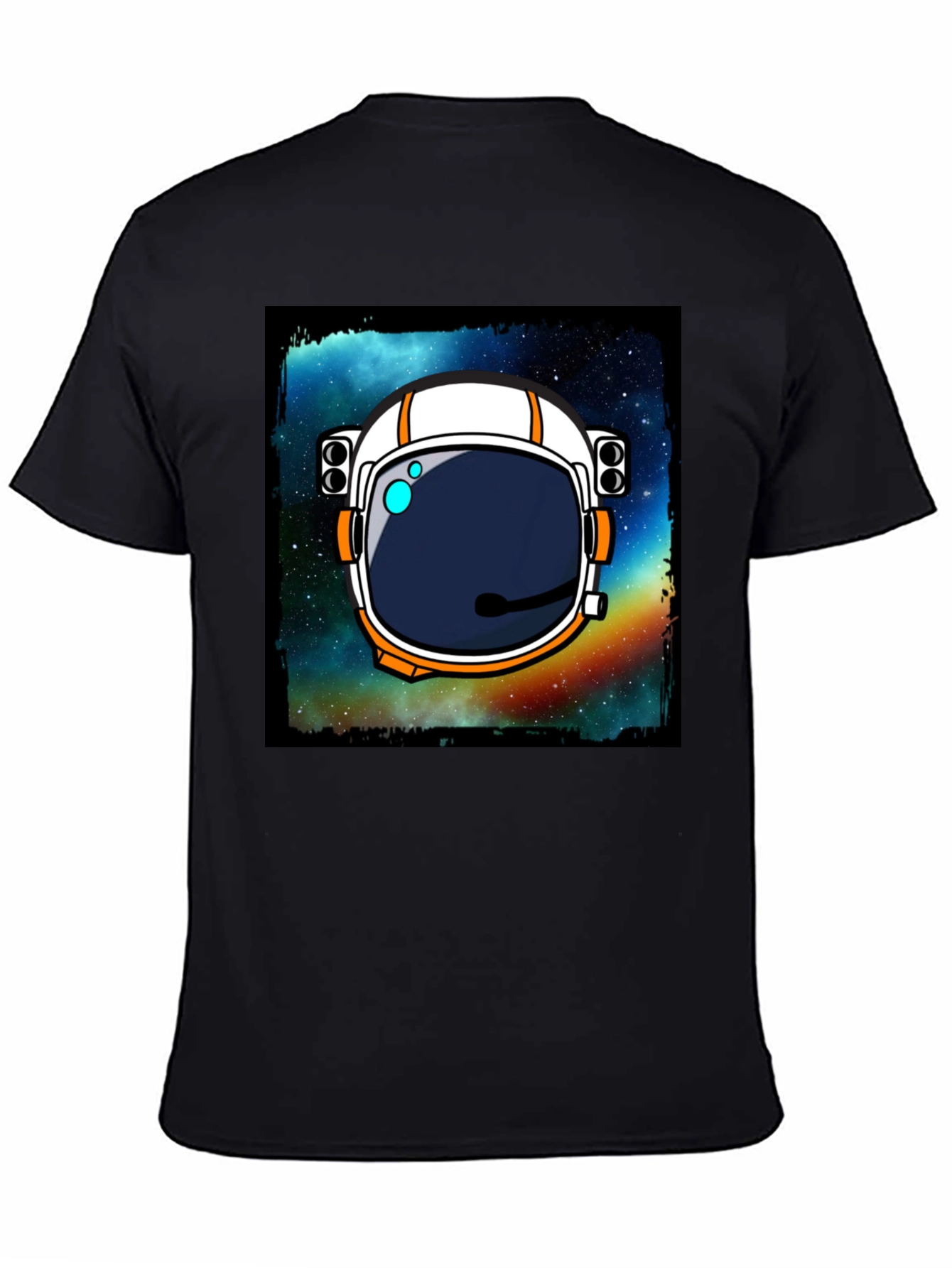 Astronaut Helmet Graphic Tee - Space Exploration T-Shirt