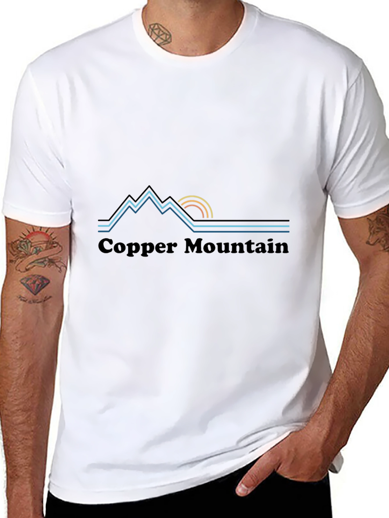 Copper Mountain Graphic Tee - Mens Black T-Shirt