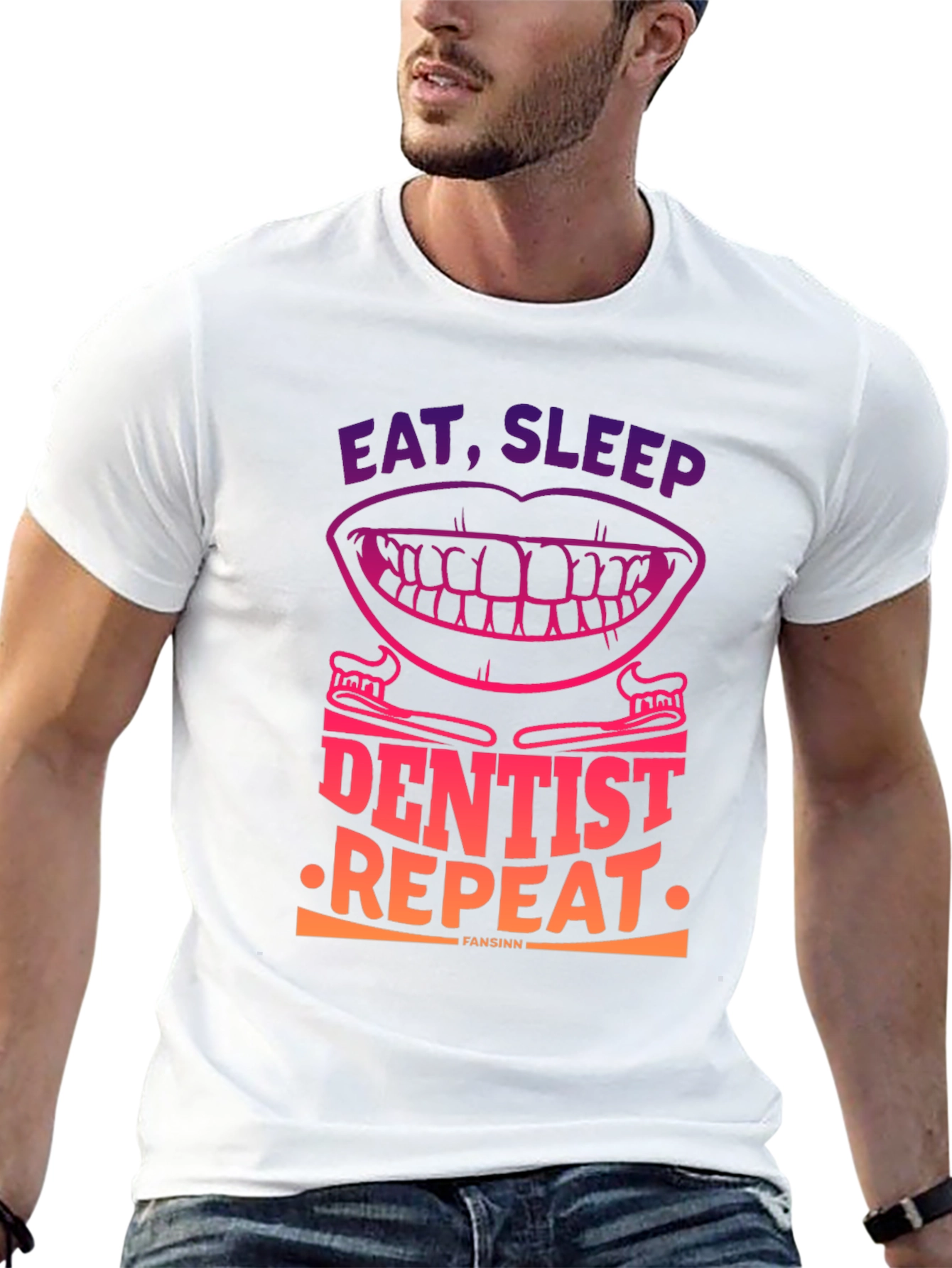 Eat Sleep Dentist Repeat Graphic Tee