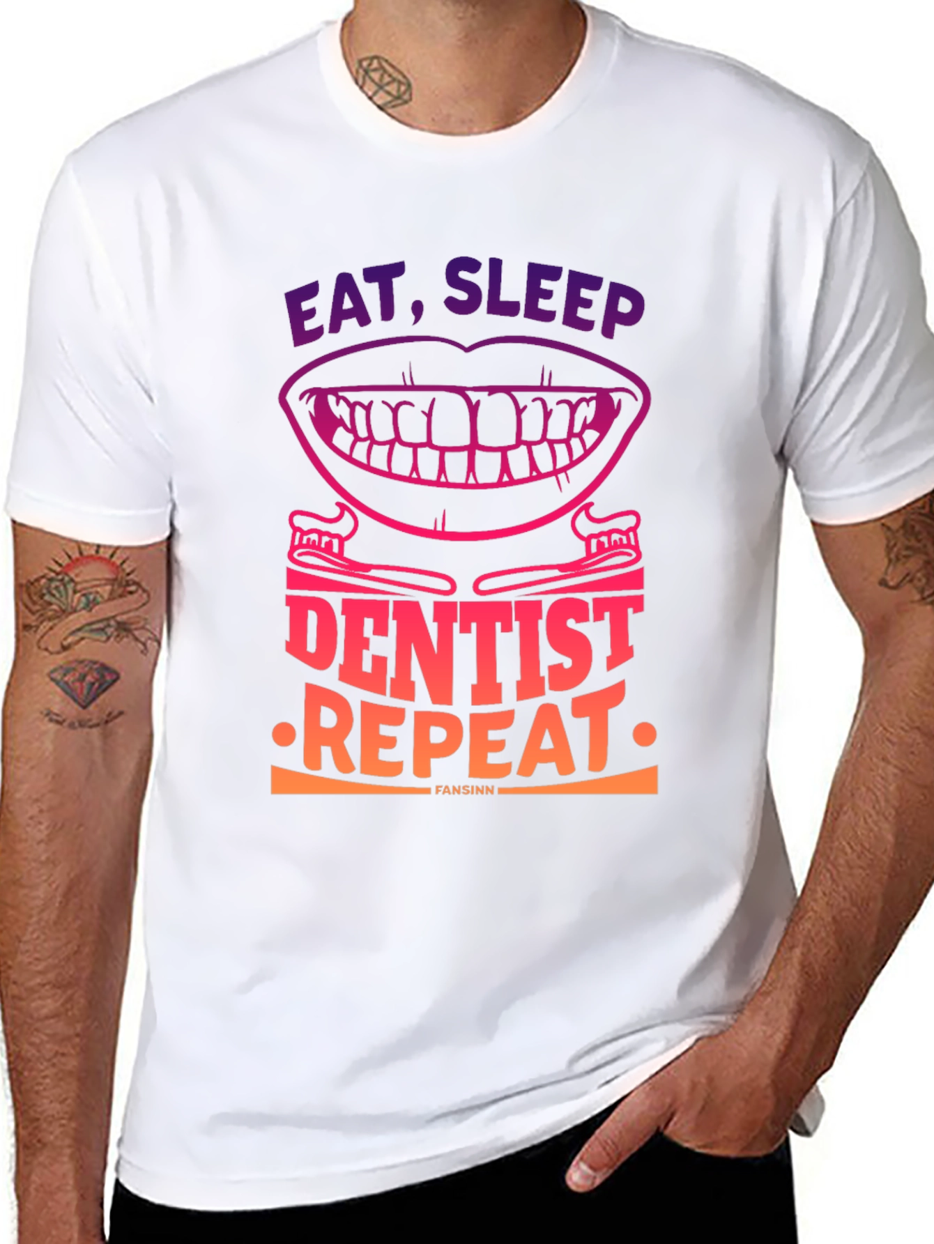 Eat Sleep Dentist Repeat Graphic Tee