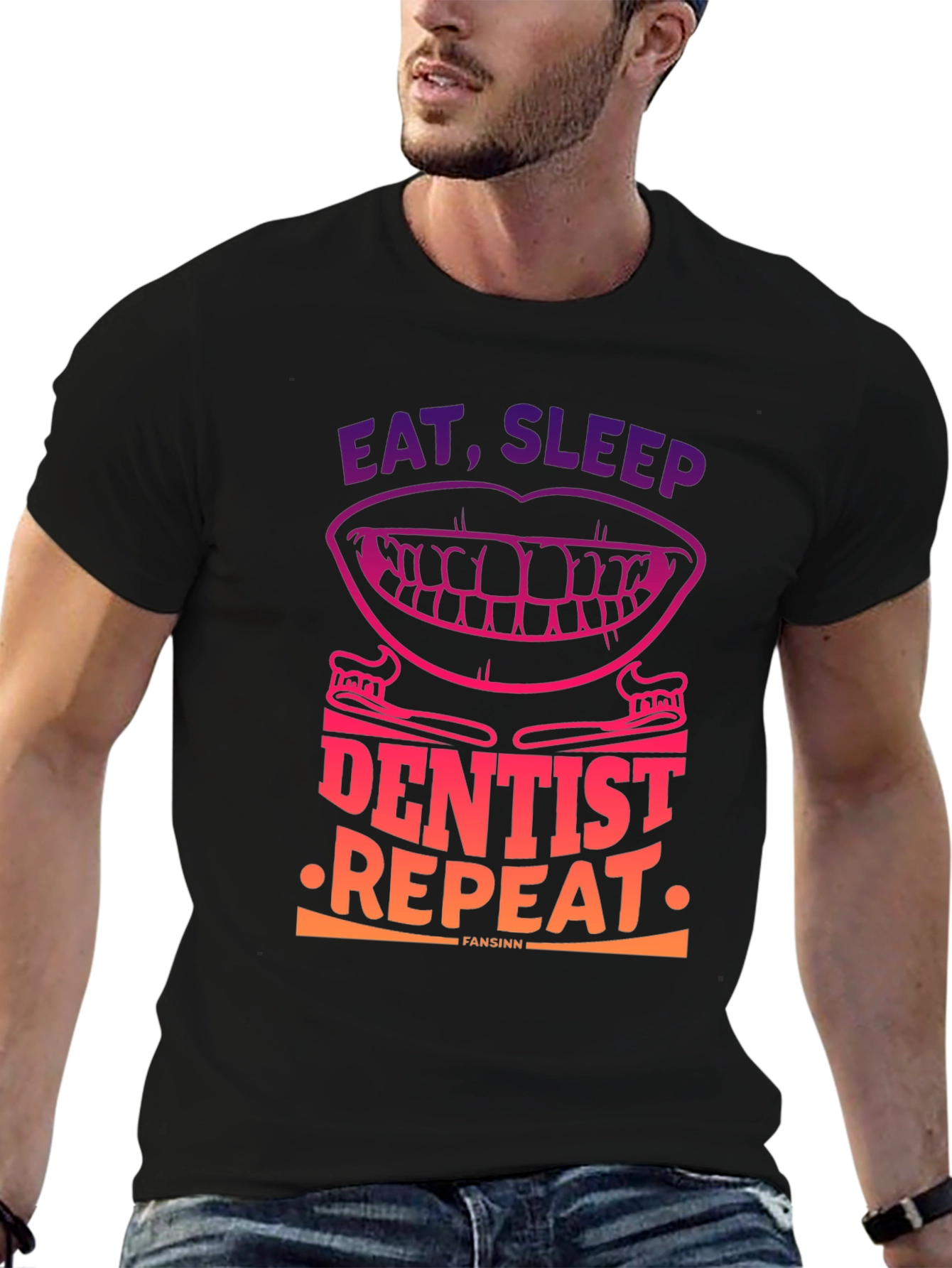 Eat Sleep Dentist Repeat Graphic Tee