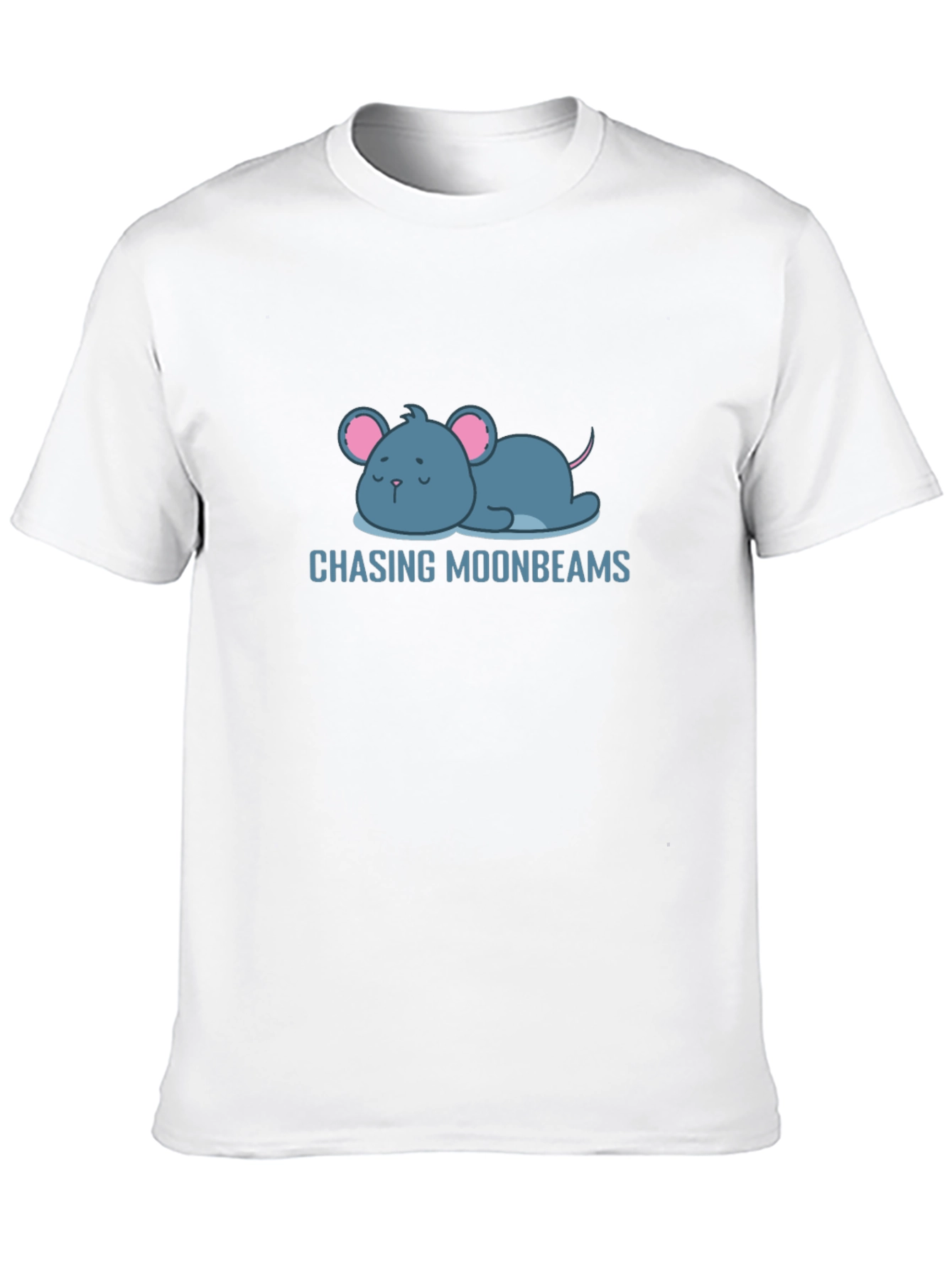 Chasing Moonbeams T-Shirt - Cute Mouse Design