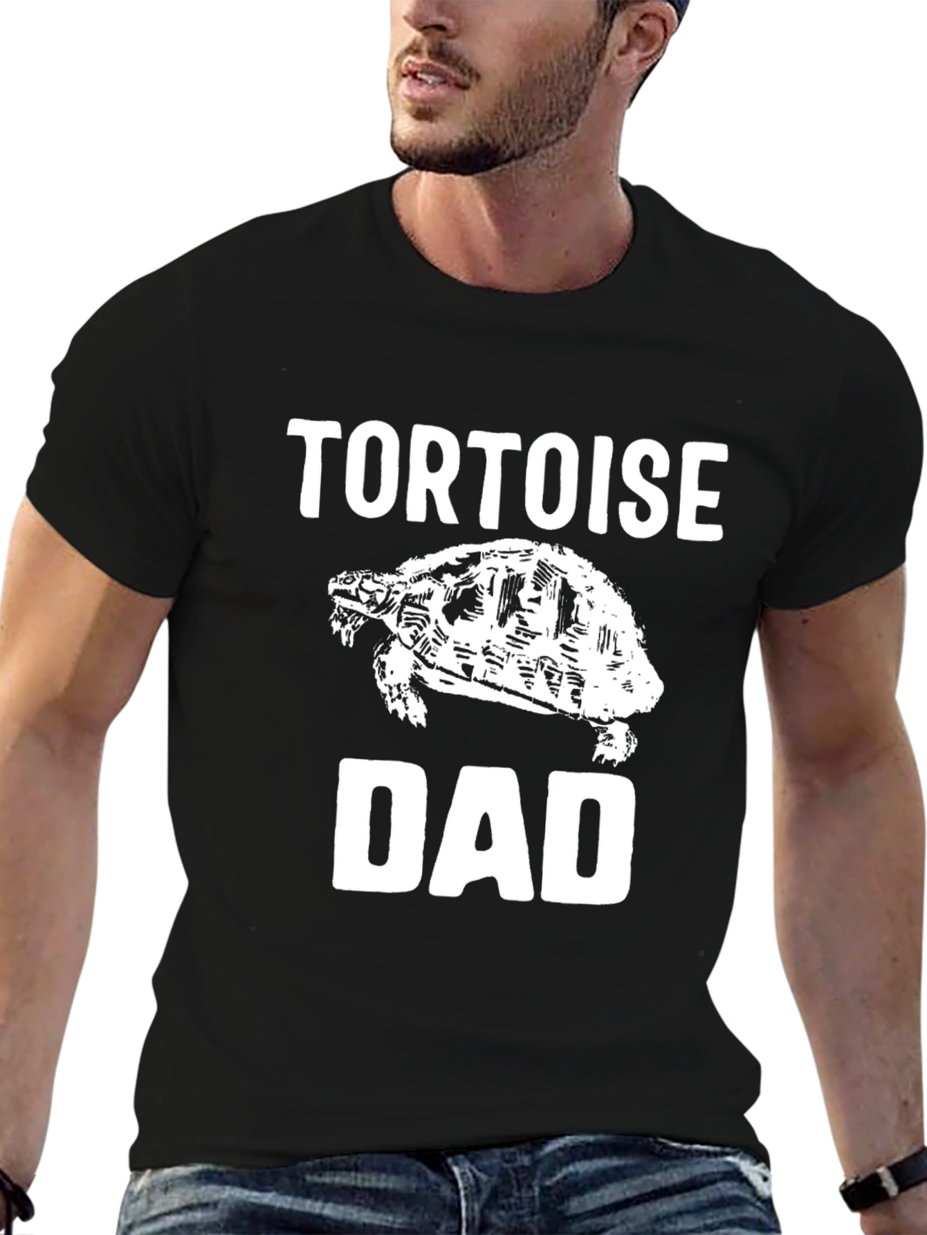 Tortoise Dad T-Shirt - Black Cotton Tee