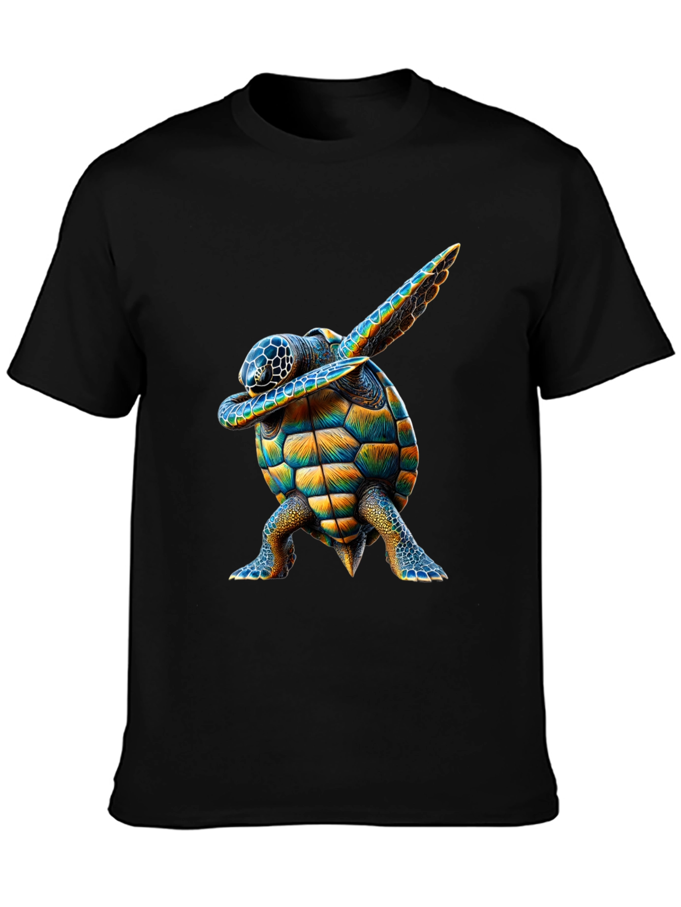 Dabbing Turtle Graphic Tee - Black T-Shirt