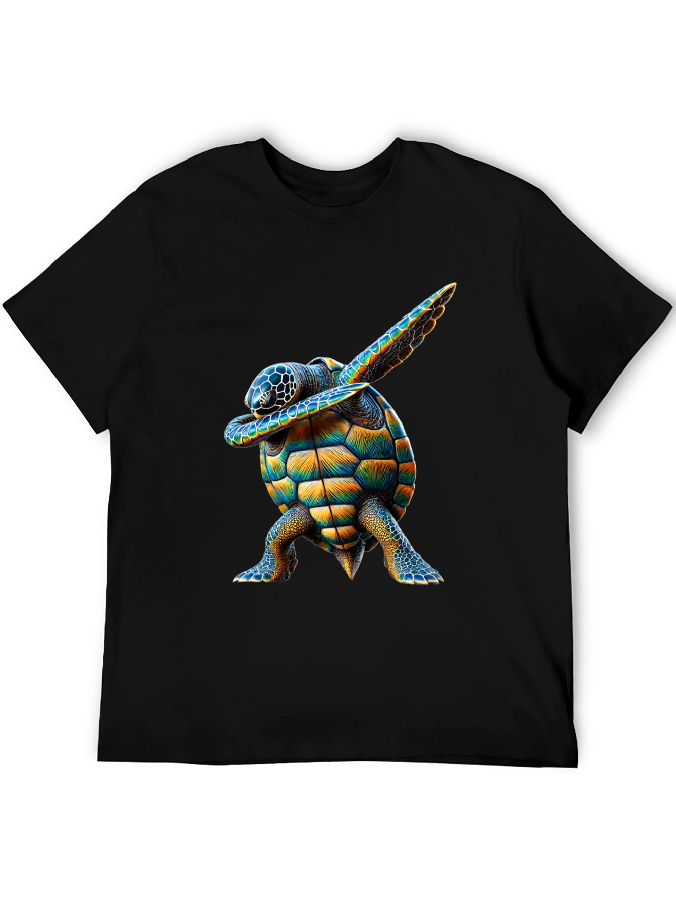Dabbing Turtle Graphic Tee - Black T-Shirt