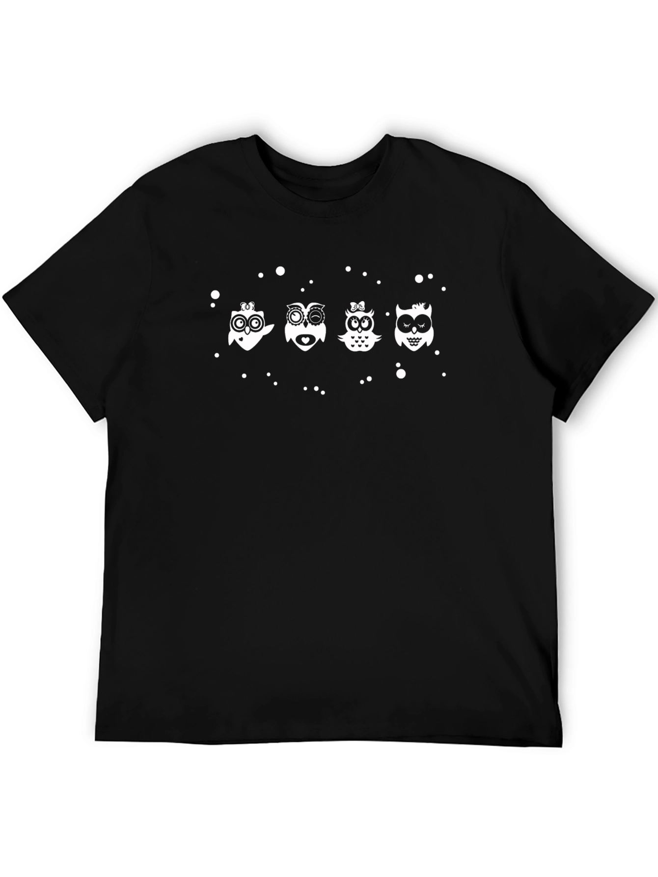 Owl Squad Graphic Tee - Mens Black T-Shirt