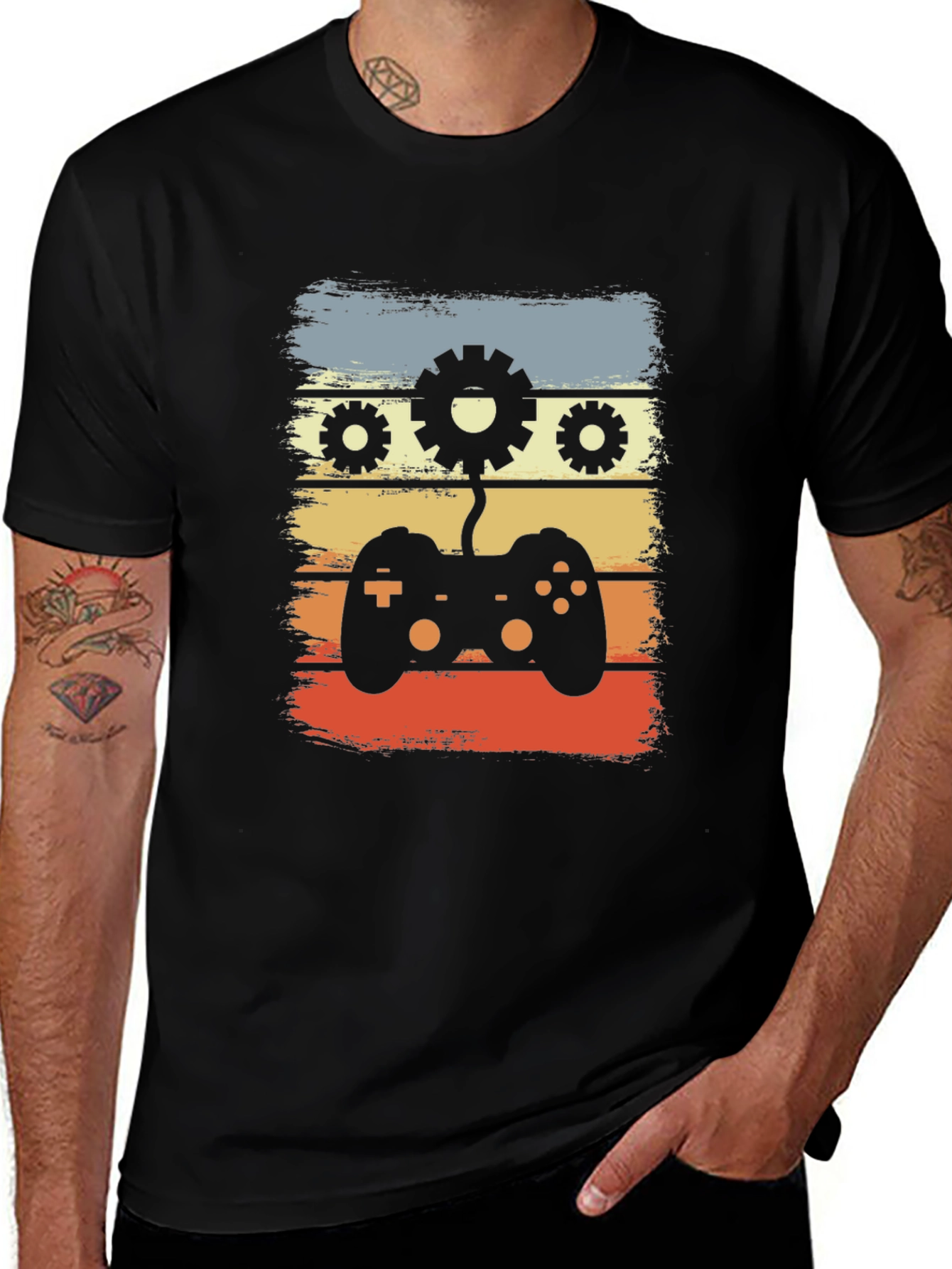 Retro Gamer T-Shirt - Gear Controller Design