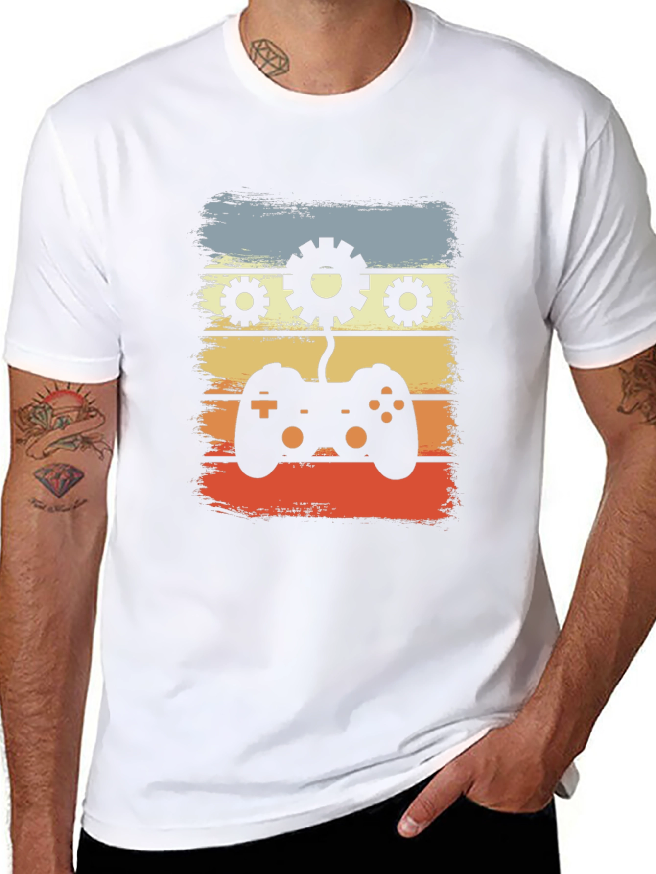 Retro Gamer T-Shirt - Gear Controller Design