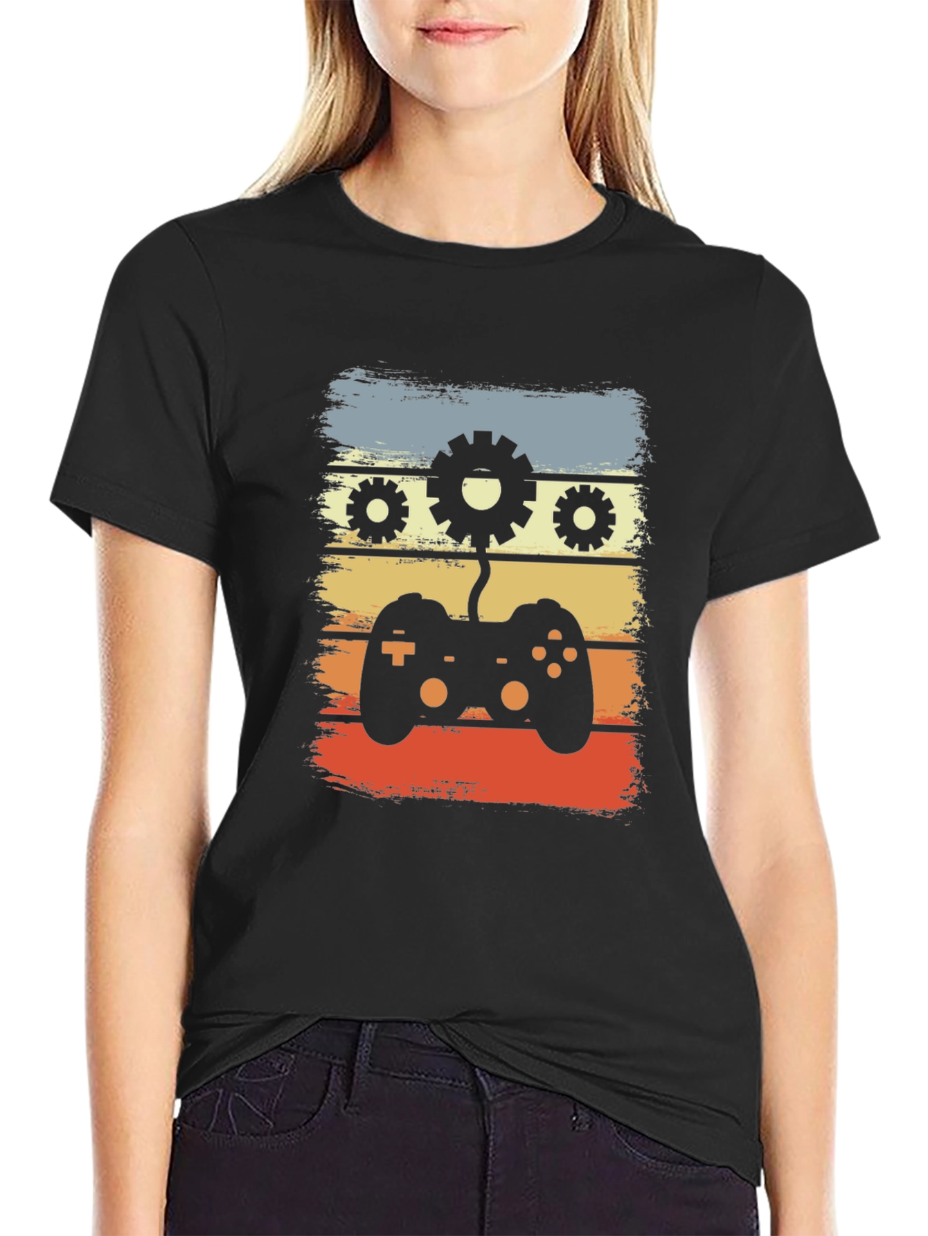 Retro Gamer T-Shirt - Gear Controller Design