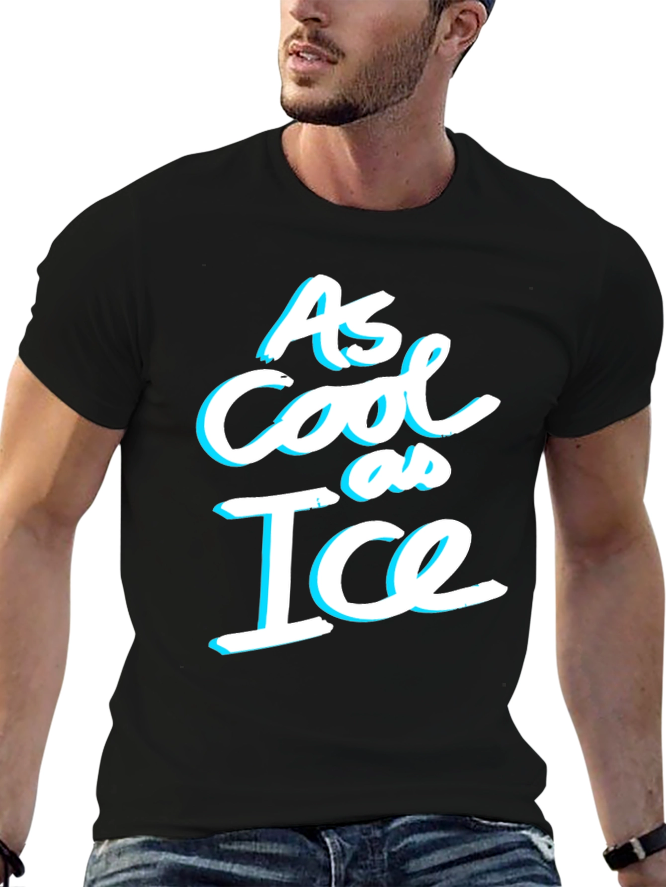 As Cool As Ice Graphic Tee - Black