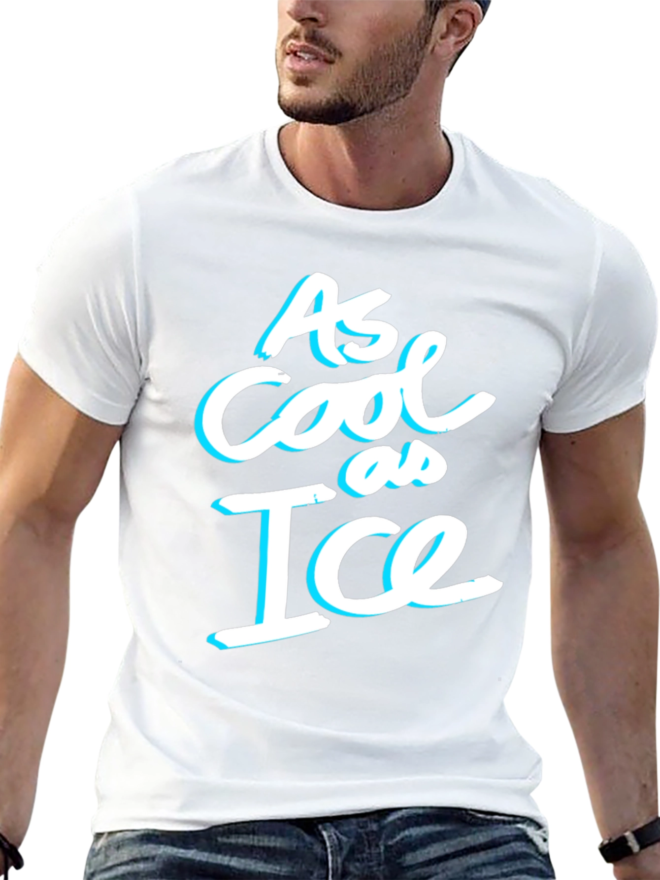 As Cool As Ice Graphic Tee - Black