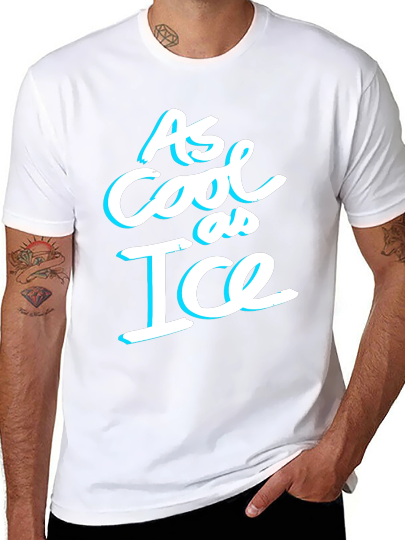 As Cool As Ice Graphic Tee - Black