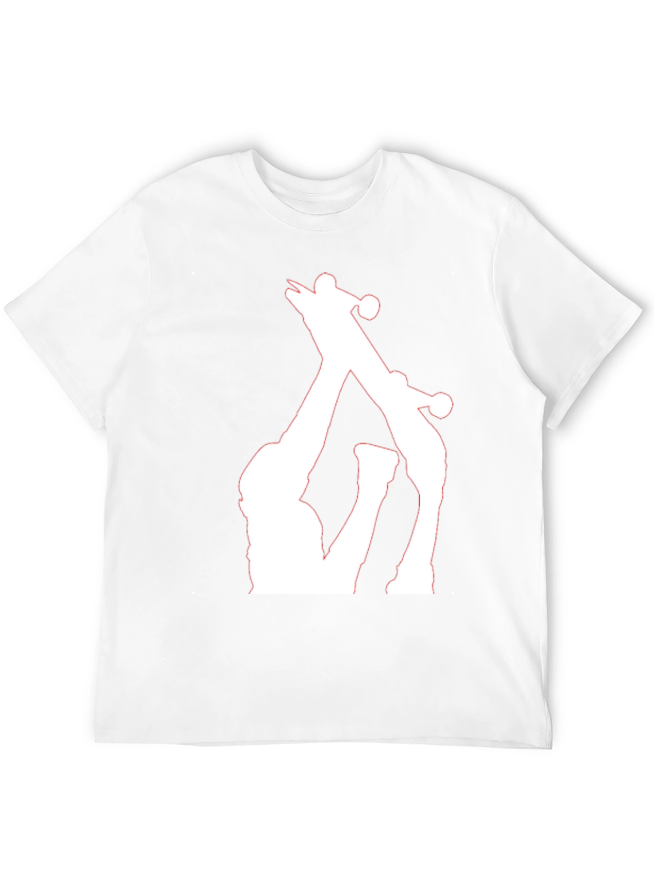 Giraffe Silhouette Black T-Shirt