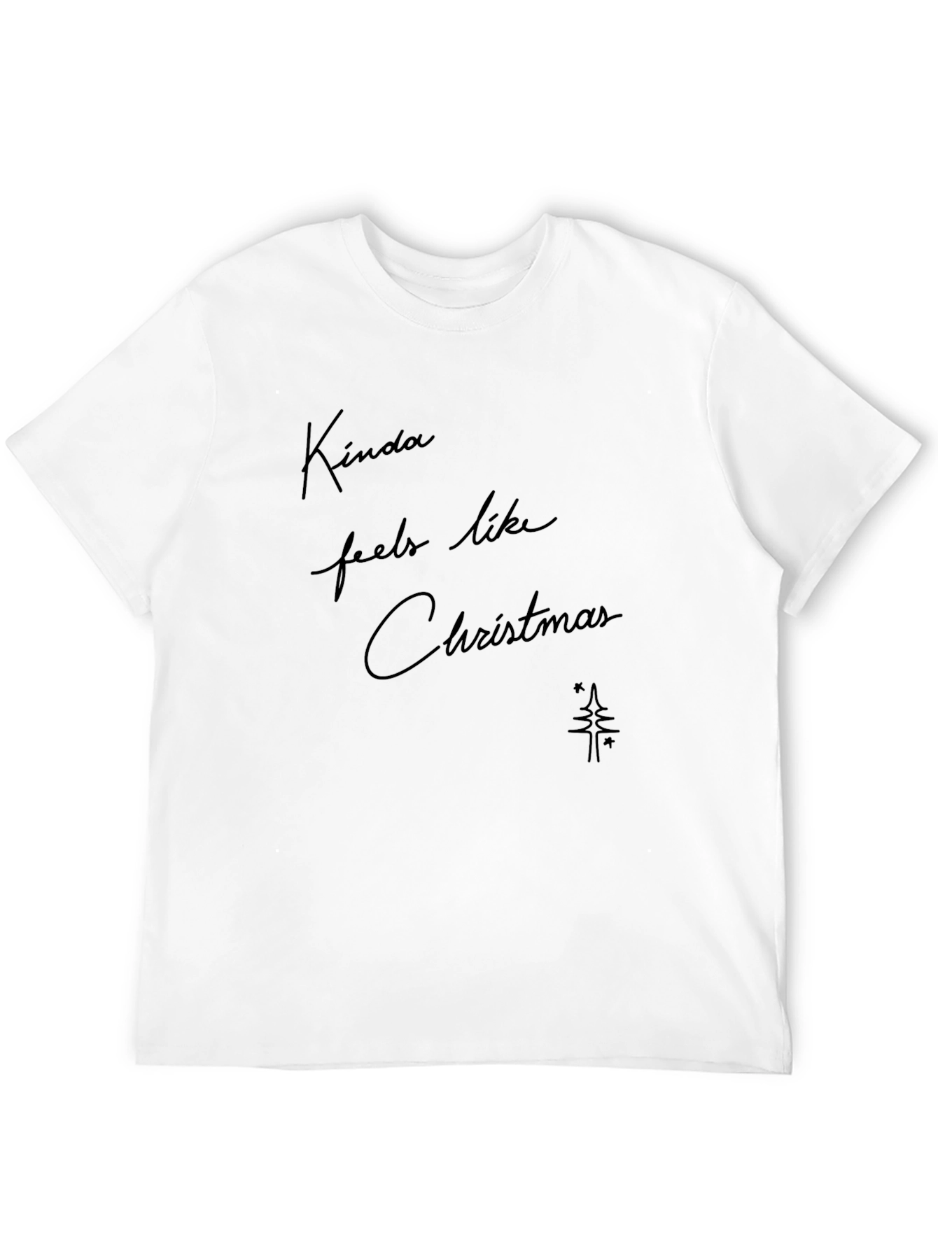 Kinda Feels Like Christmas Black Tee