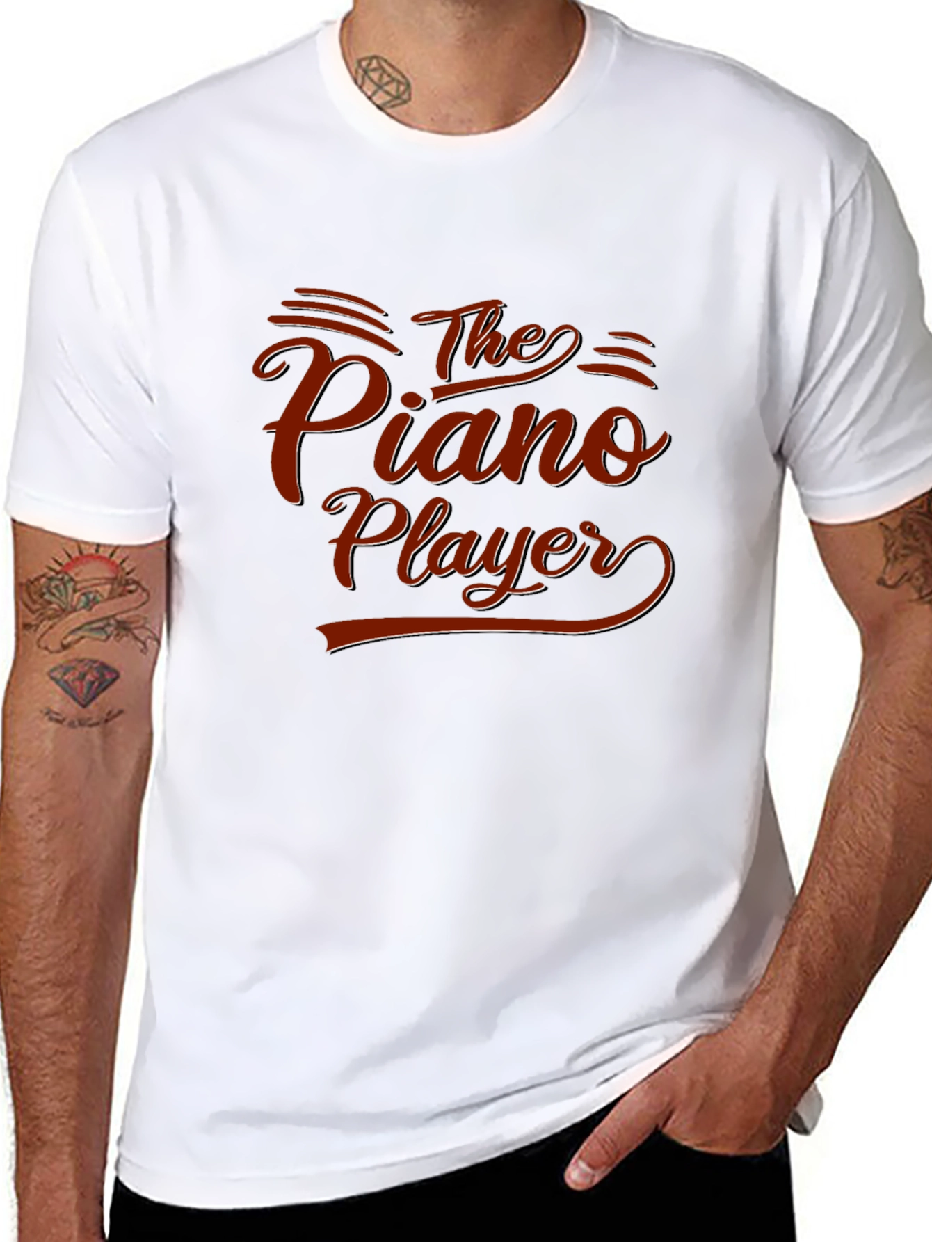 The Piano Player Graphic T-Shirt - Unisex