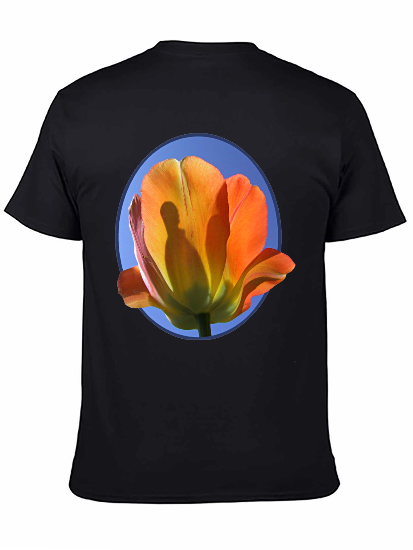 Floral Graphic Tee - Artistic Tulip Design