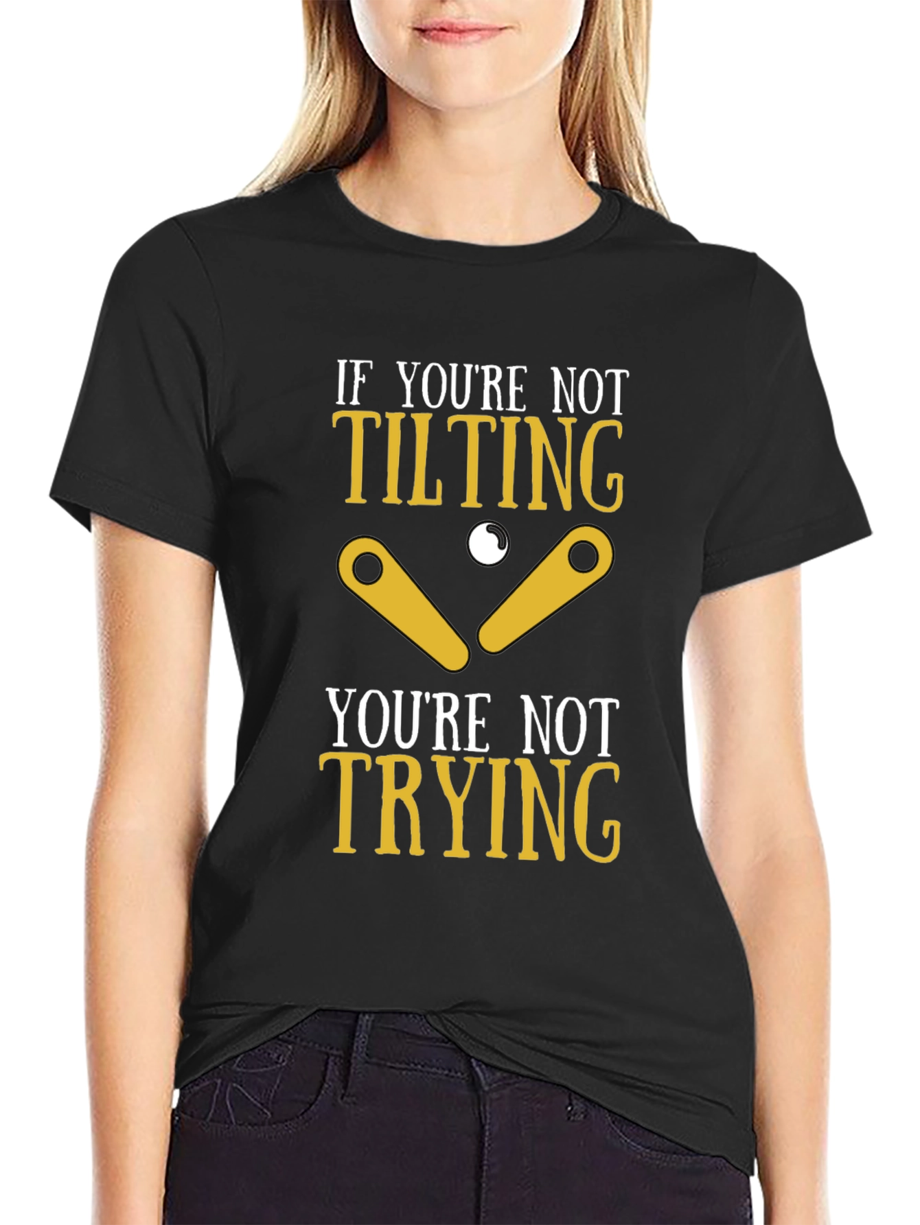 Tilting Pinball Funny T-Shirt