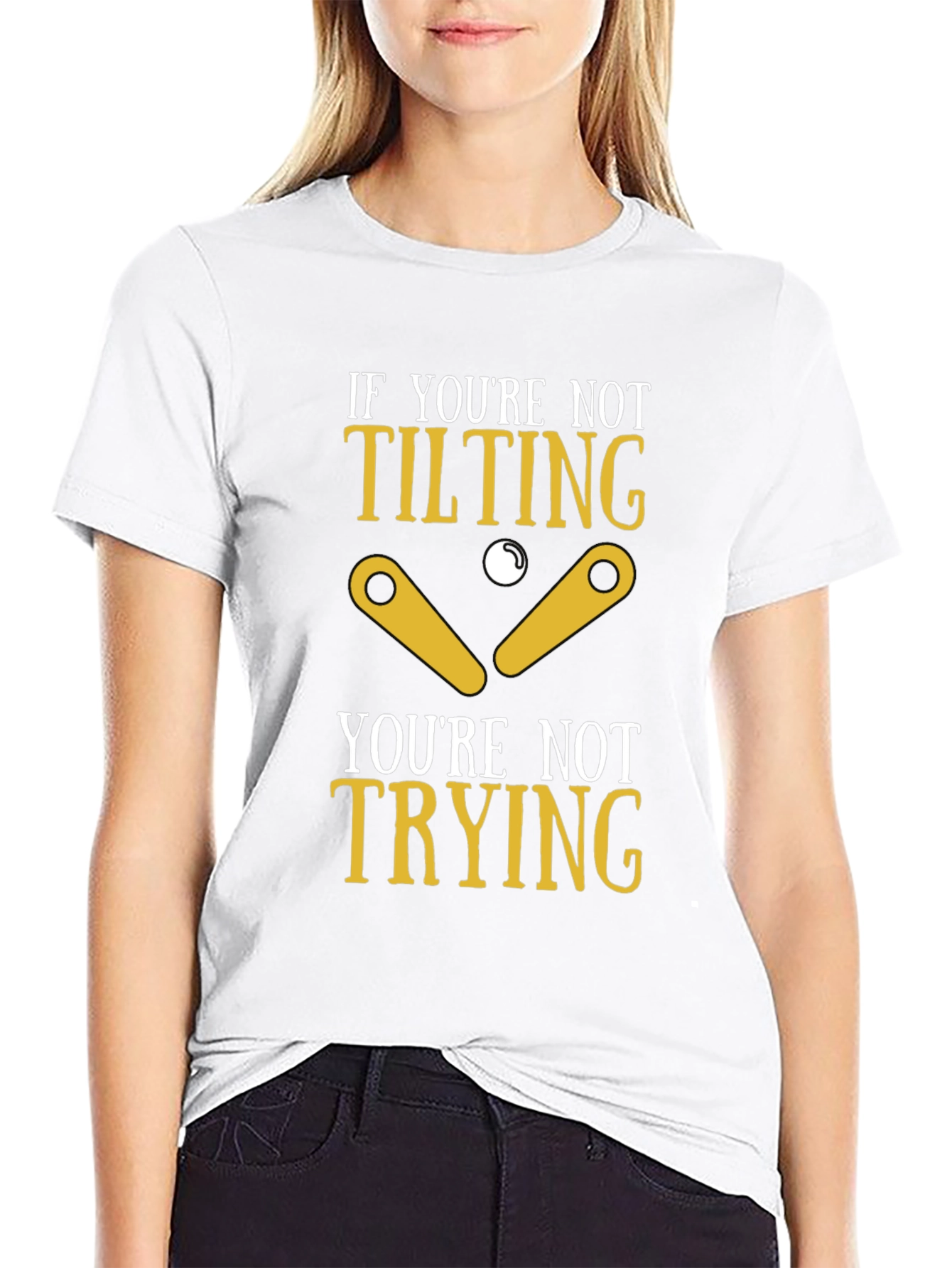 Tilting Pinball Funny T-Shirt