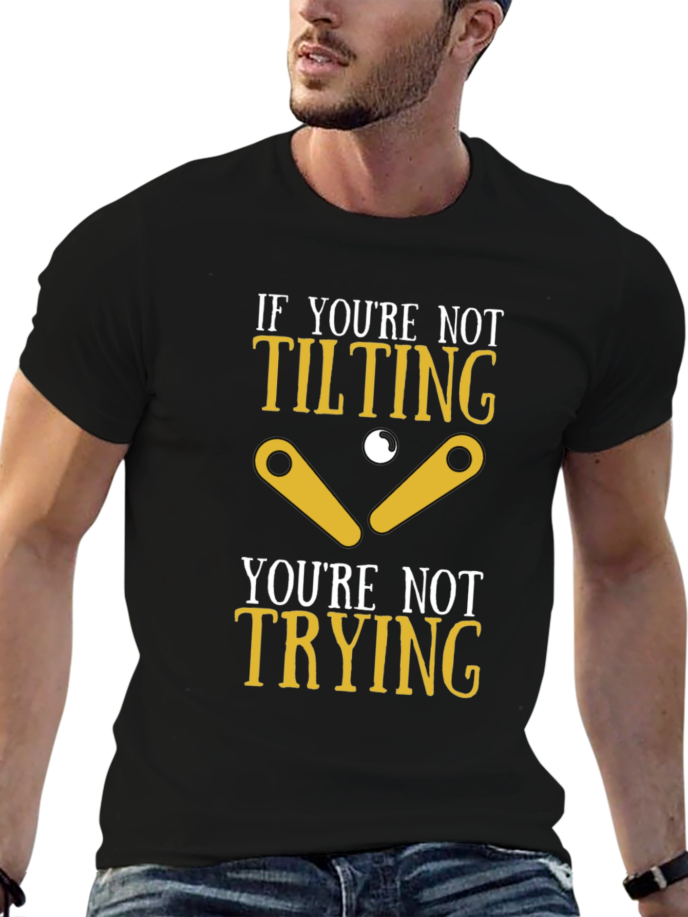 Tilting Pinball Funny T-Shirt