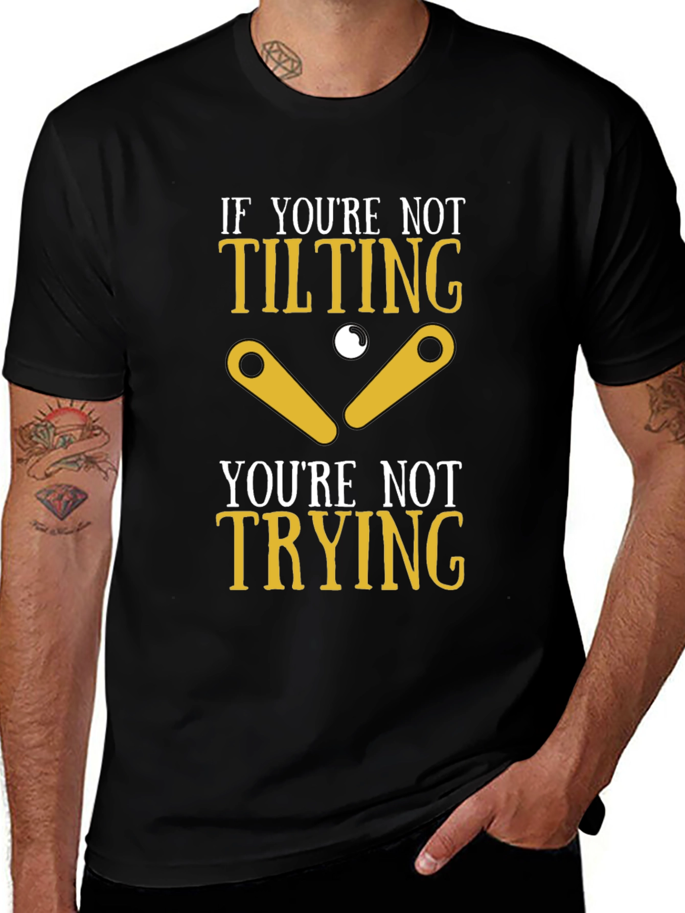Tilting Pinball Funny T-Shirt