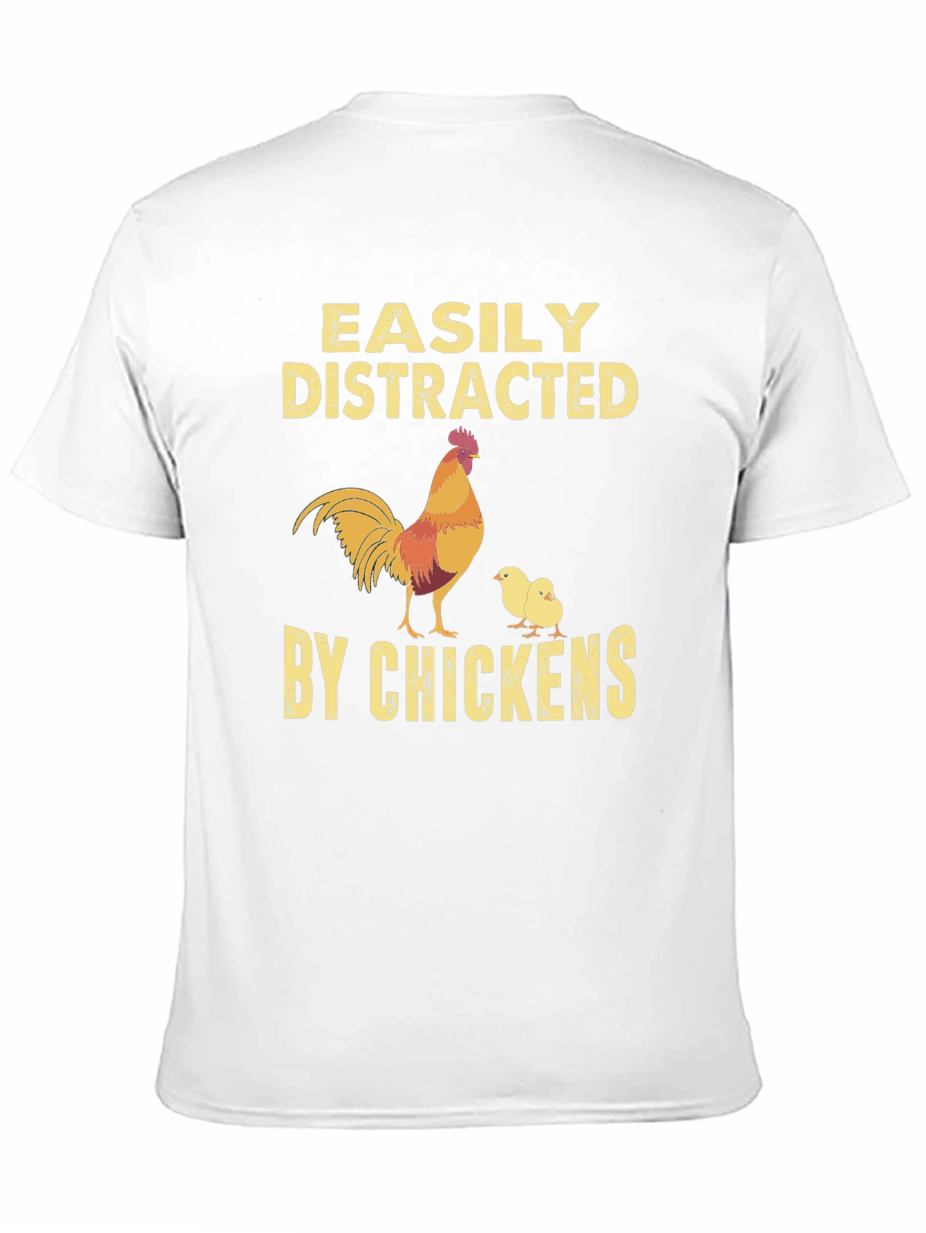 Easily Distracted By Chickens Graphic T-Shirt