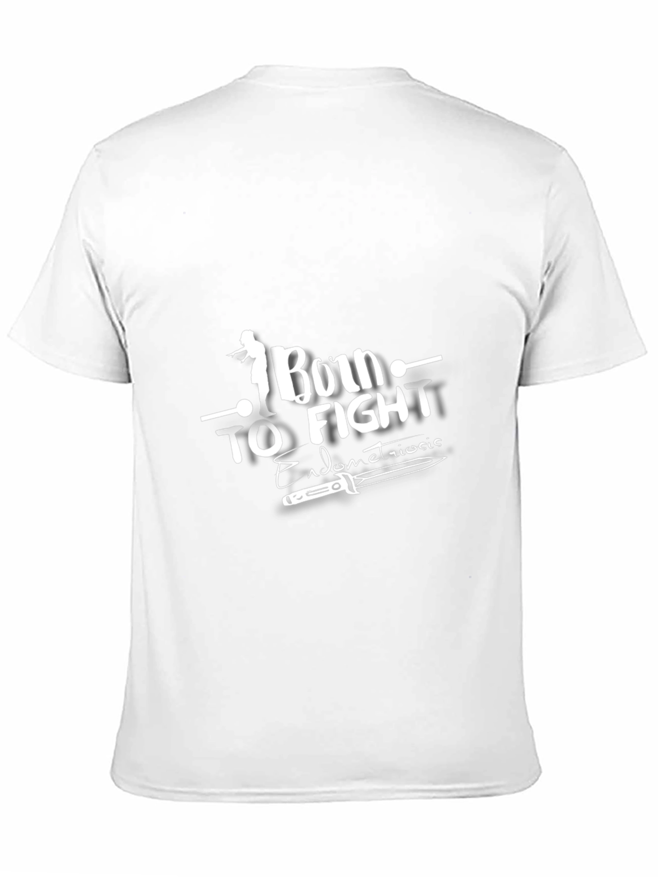 Born to Fight Endometriosis Awareness Black Tee