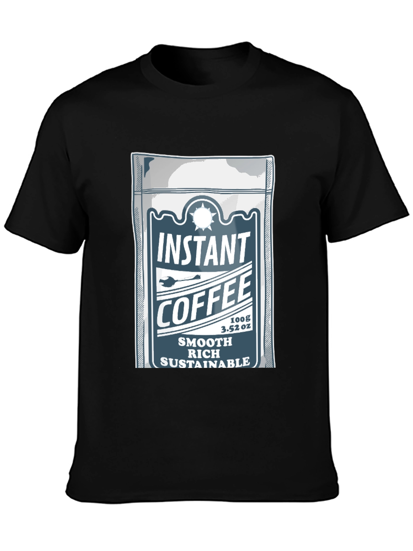 Instant Coffee Graphic Tee - Smooth Rich Sustainable