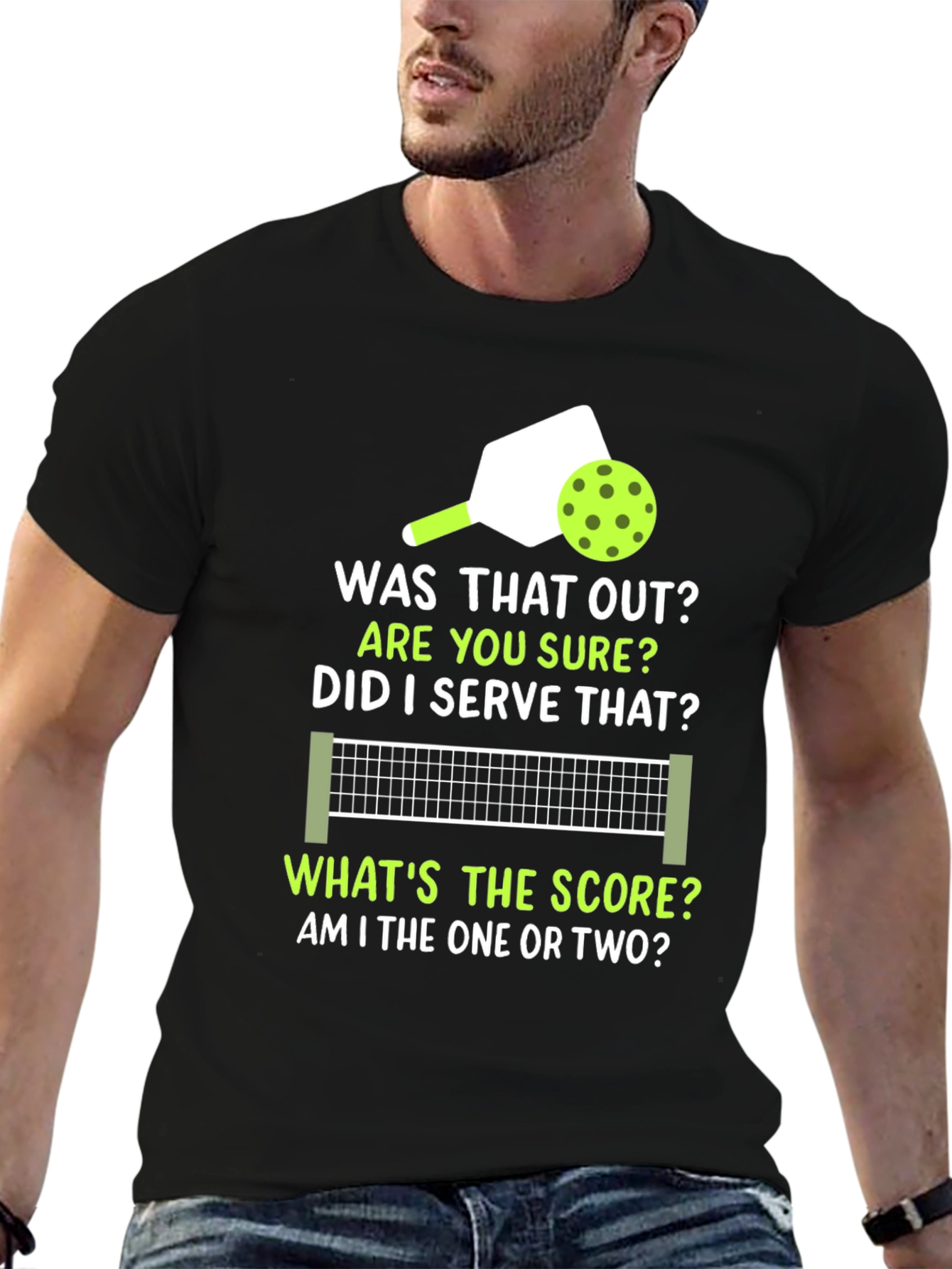 Pickleball T-Shirt: Was That Out? Funny Sports Tee