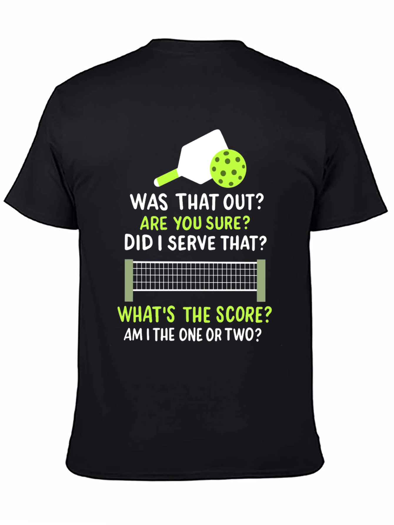 Pickleball T-Shirt: Was That Out? Funny Sports Tee