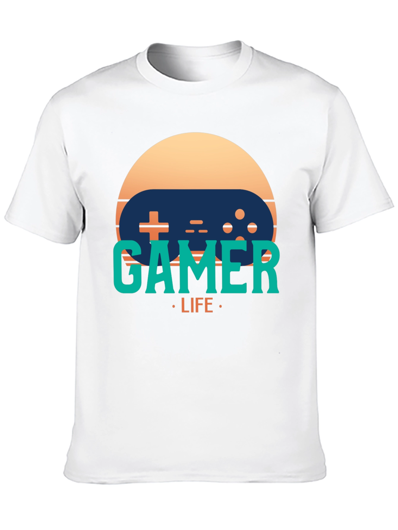 Gamer Life Graphic Tee - Retro Console Style