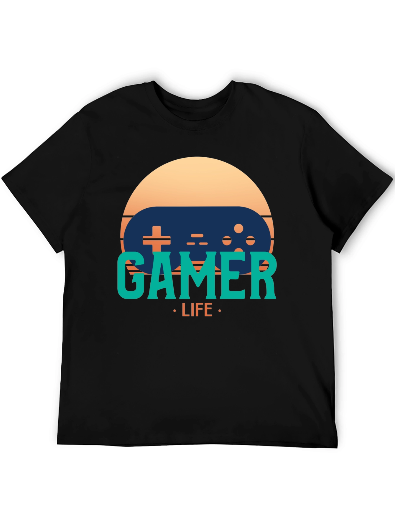 Gamer Life Graphic Tee - Retro Console Style