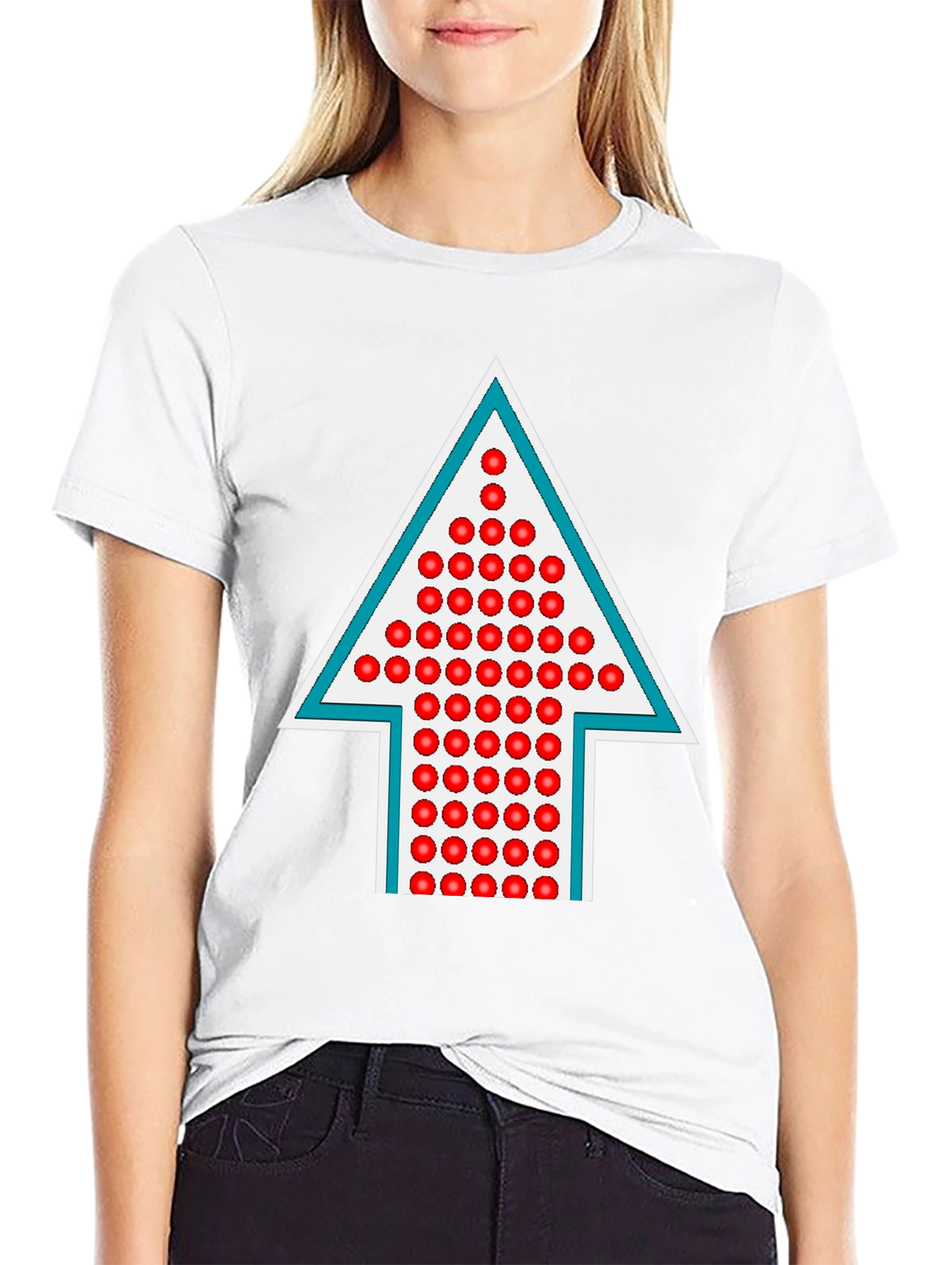 Arrow Up Graphic Tee - Modern Design
