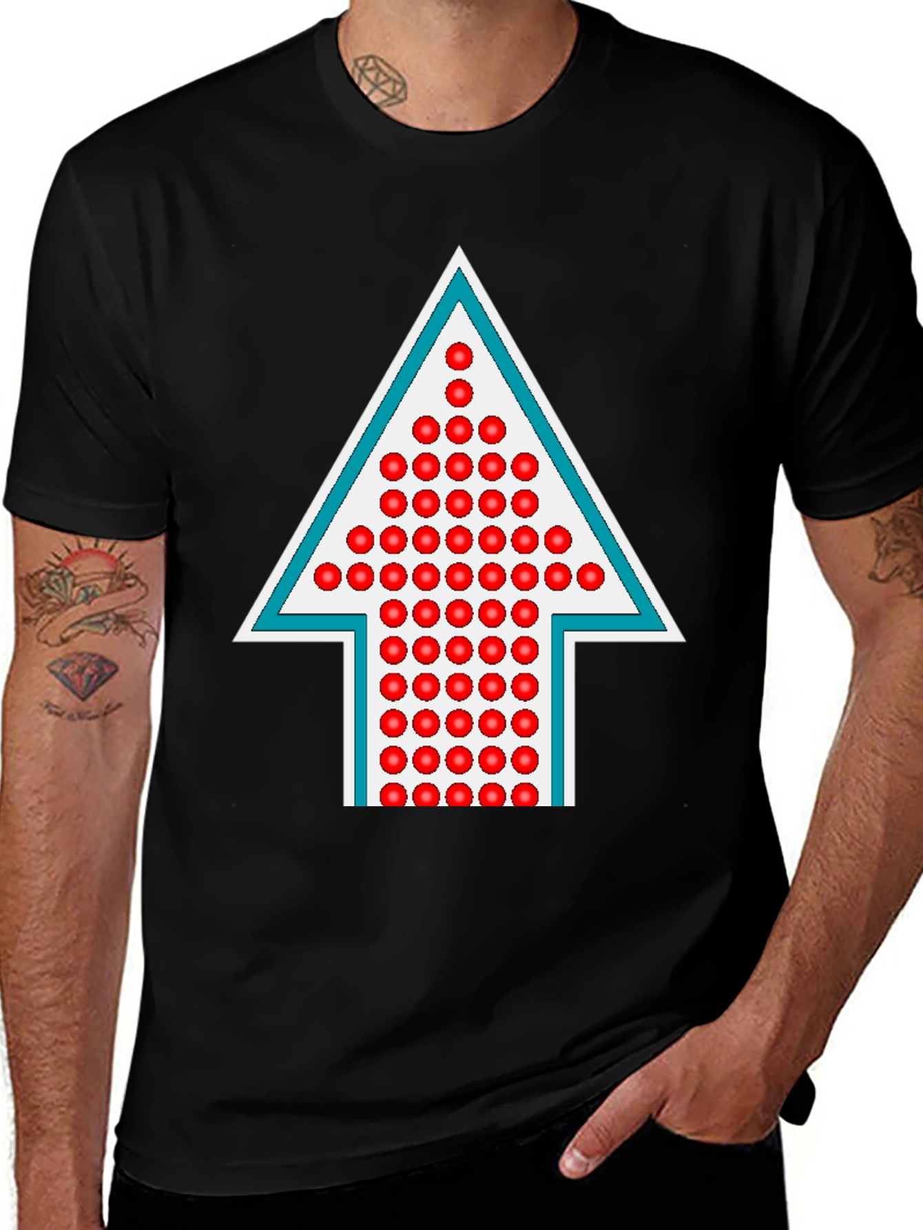 Arrow Up Graphic Tee - Modern Design
